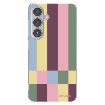 Picasee silikonový průhledný obal pro Samsung Galaxy S24 S921B 5G - Lobby tiles