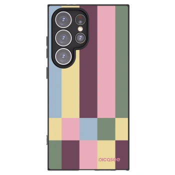 Picasee silikonový černý obal pro Samsung Galaxy S24 Ultra S928B 5G - Lobby tiles