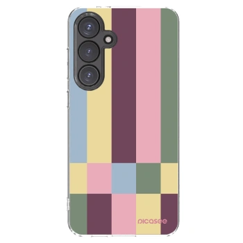 Picasee silikonový průhledný obal pro Samsung Galaxy S24 FE S721B - Lobby tiles