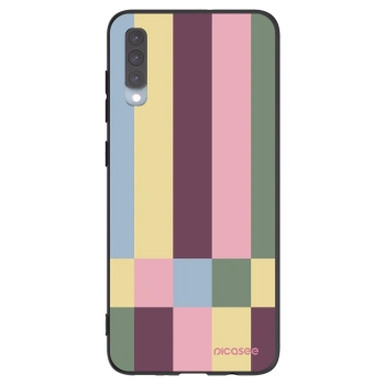 Picasee silikonový černý obal pro Samsung Galaxy A70 A705F - Lobby tiles