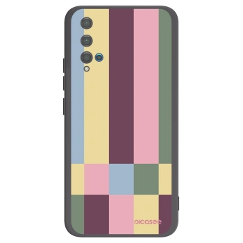 Picasee silikonový černý obal pro Huawei Nova 5T - Lobby tiles