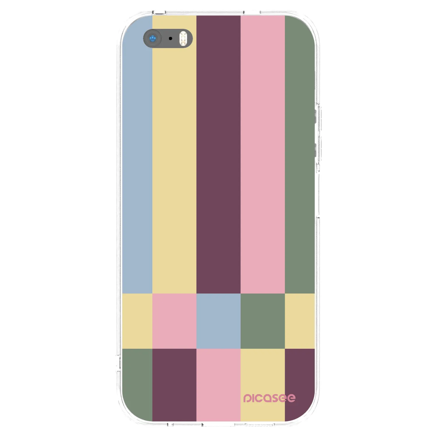 Picasee silikonový průhledný obal pro Apple iPhone 5/5S/SE - Lobby tiles