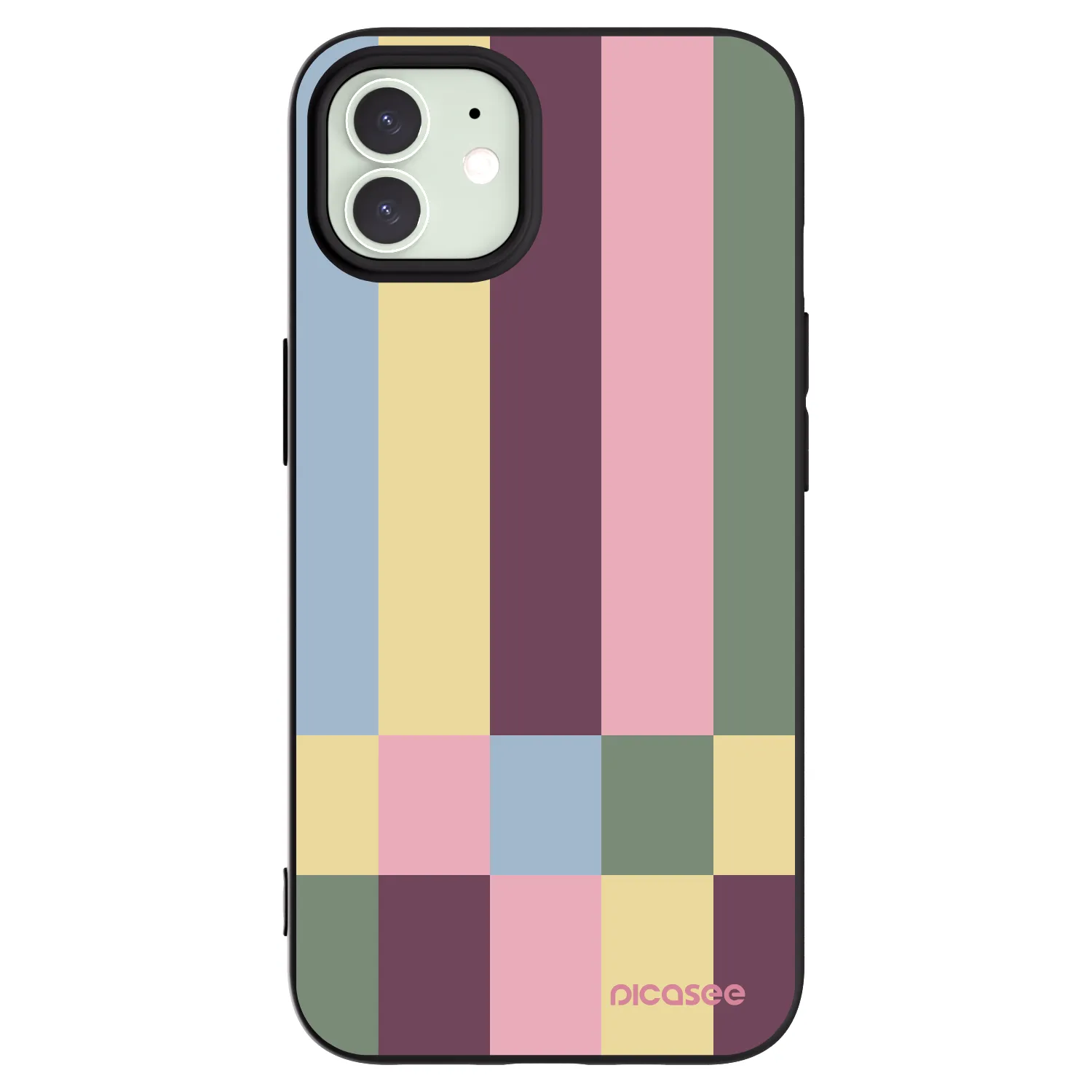 Picasee silikonový černý obal pro Apple iPhone 12 - Lobby tiles