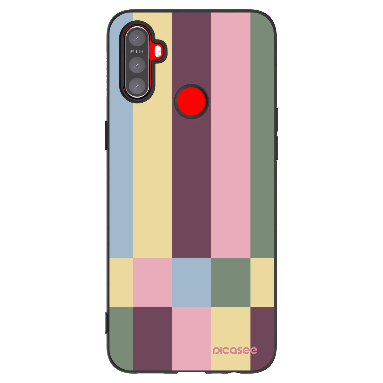 Picasee silikonový černý obal pro Realme C3 - Lobby tiles