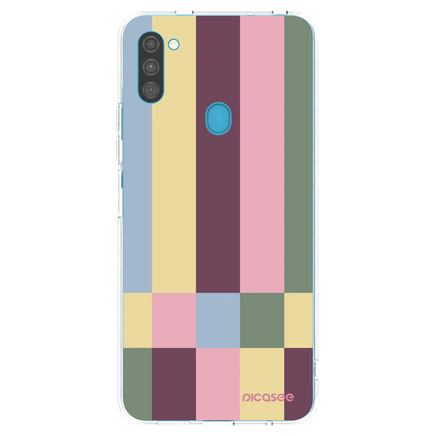 Picasee silikonový průhledný obal pro Samsung Galaxy M11 - Lobby tiles