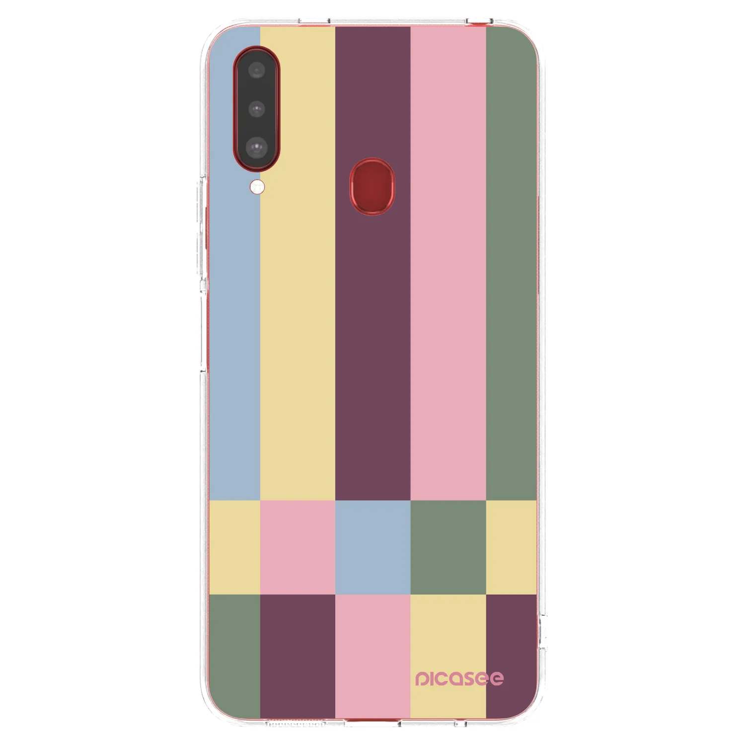 Picasee silikonový průhledný obal pro Samsung Galaxy A20s - Lobby tiles