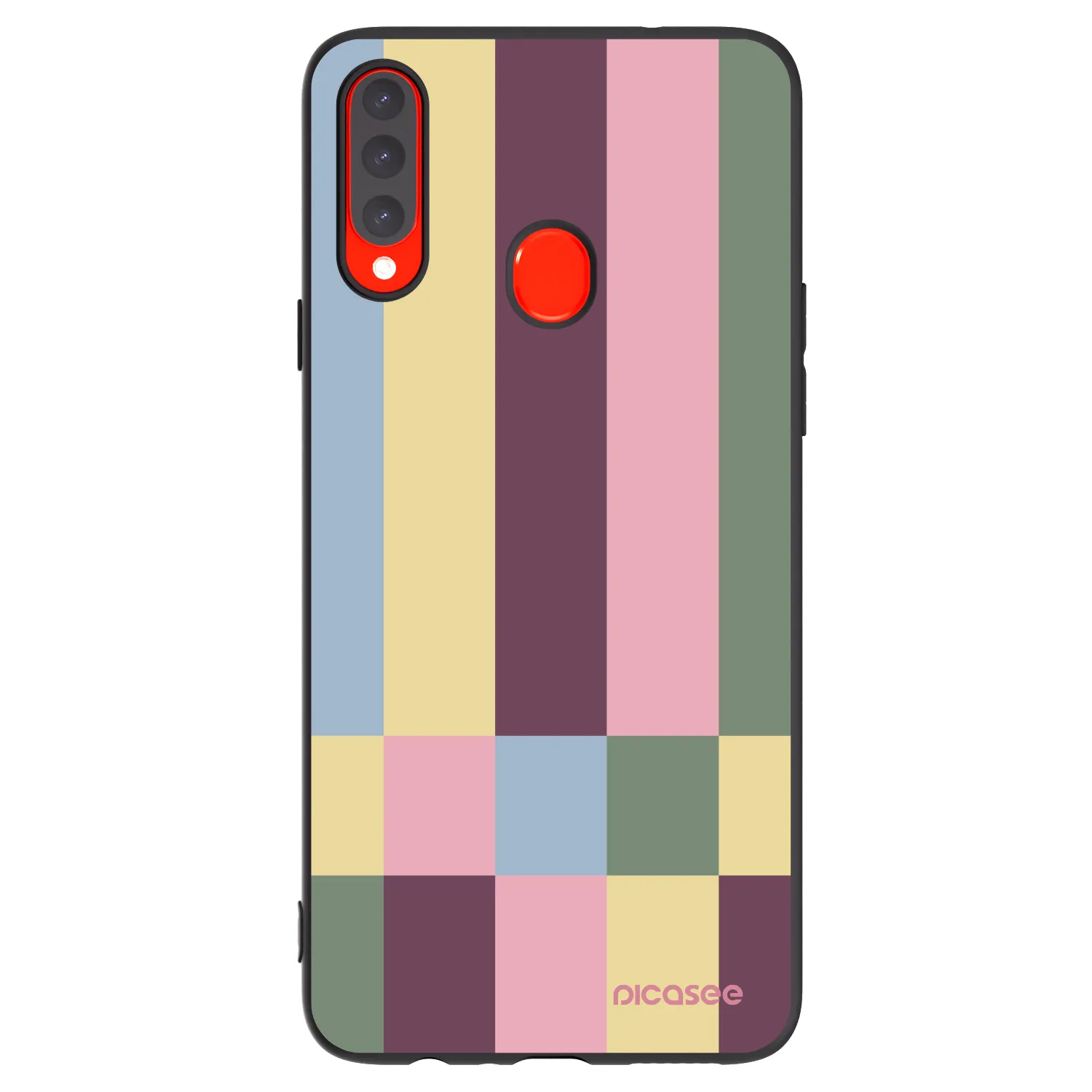 Picasee silikonový černý obal pro Samsung Galaxy A20s - Lobby tiles