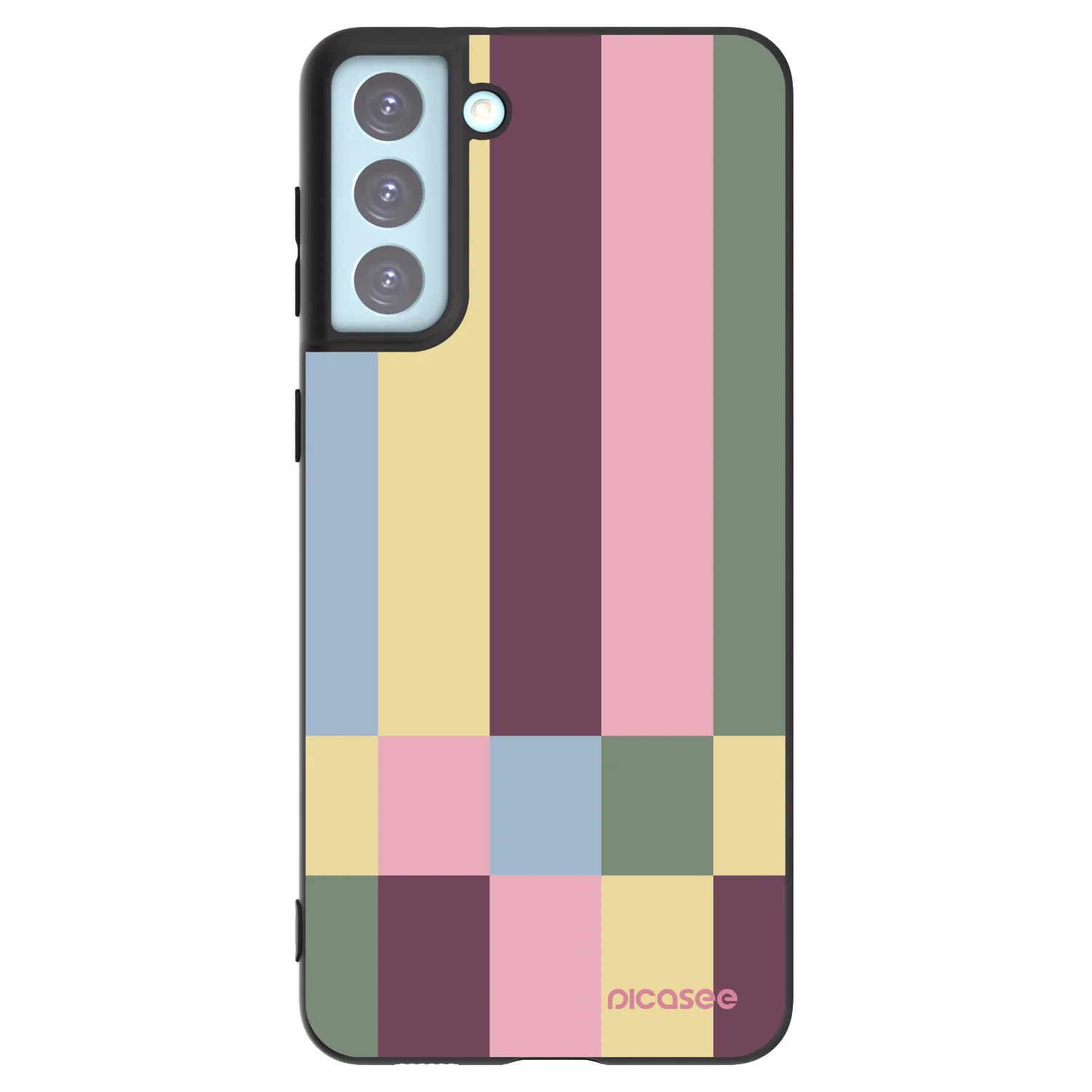 Picasee silikonový černý obal pro Samsung Galaxy S21+ 5G G996F - Lobby tiles
