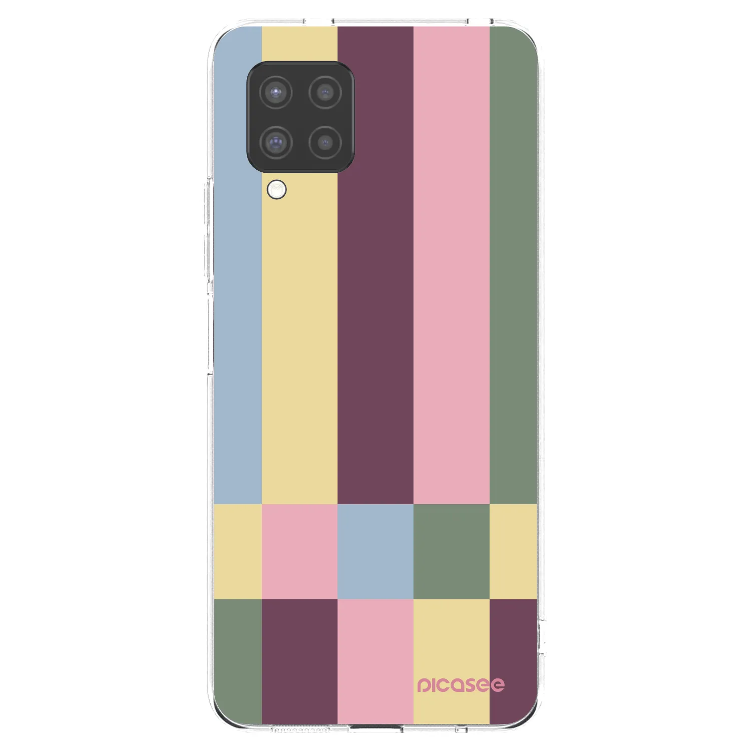Picasee silikonový průhledný obal pro Samsung Galaxy A42 A426B - Lobby tiles
