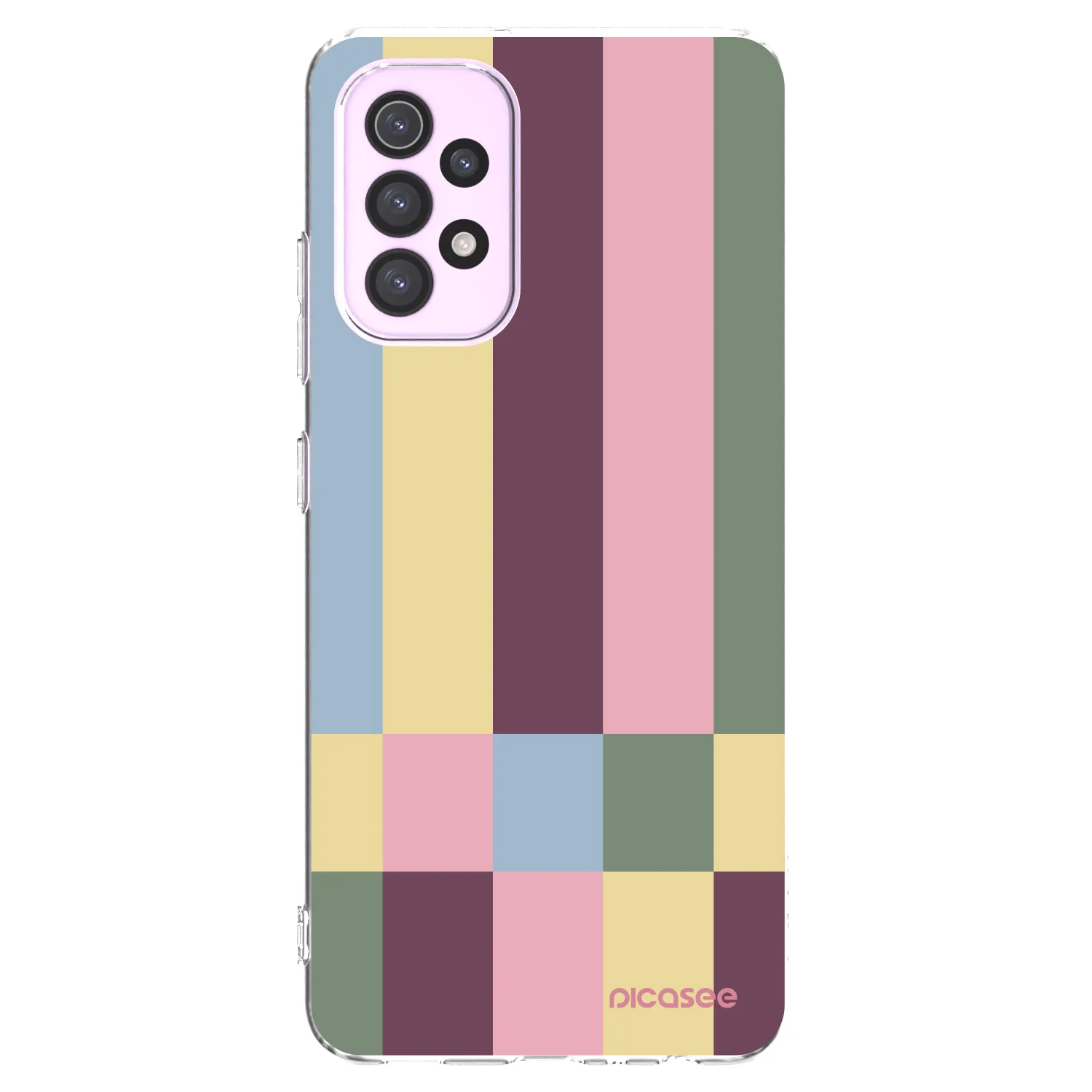 Picasee silikonový průhledný obal pro Samsung Galaxy A32 5G A326B - Lobby tiles