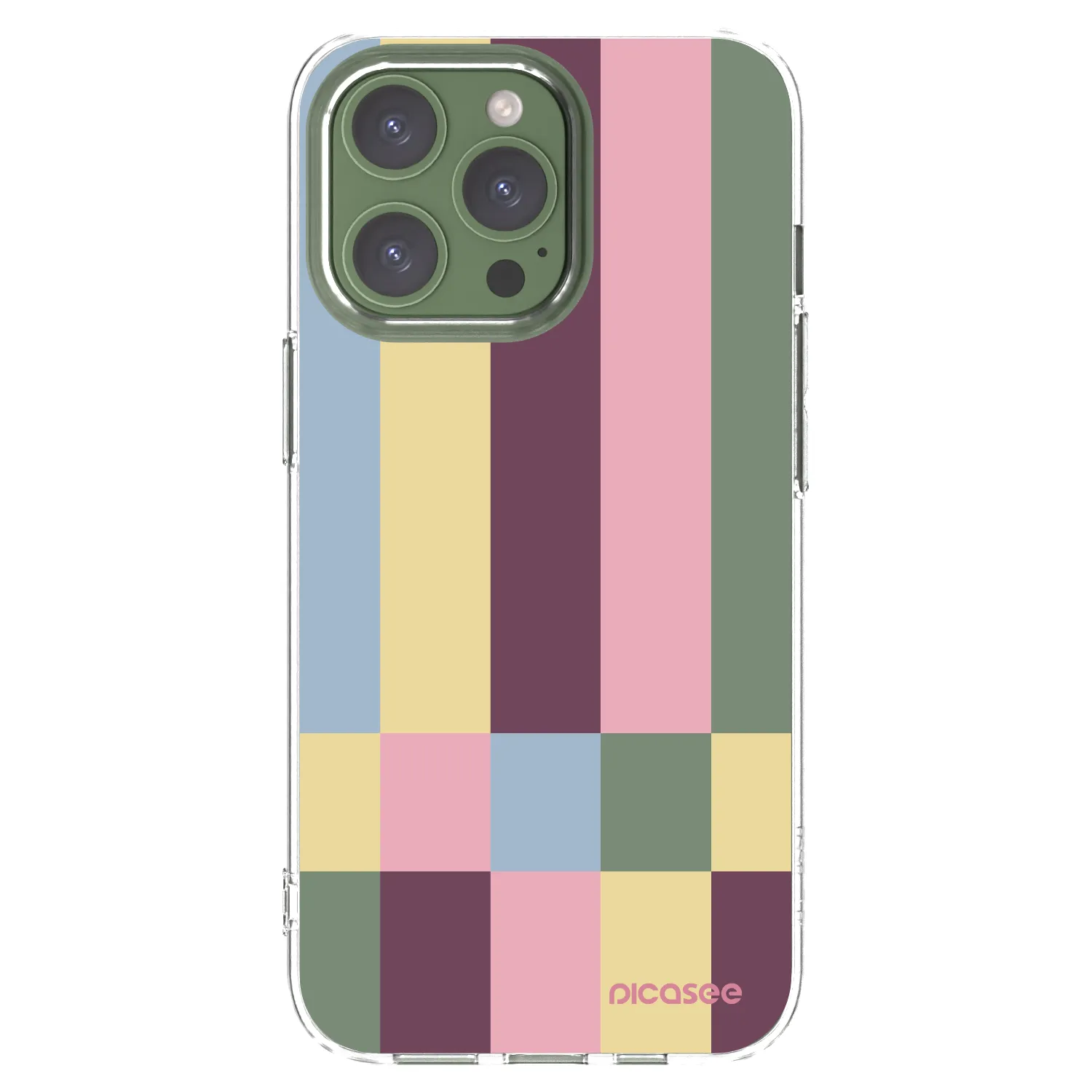 Picasee silikonový průhledný obal pro Apple iPhone 13 Pro - Lobby tiles