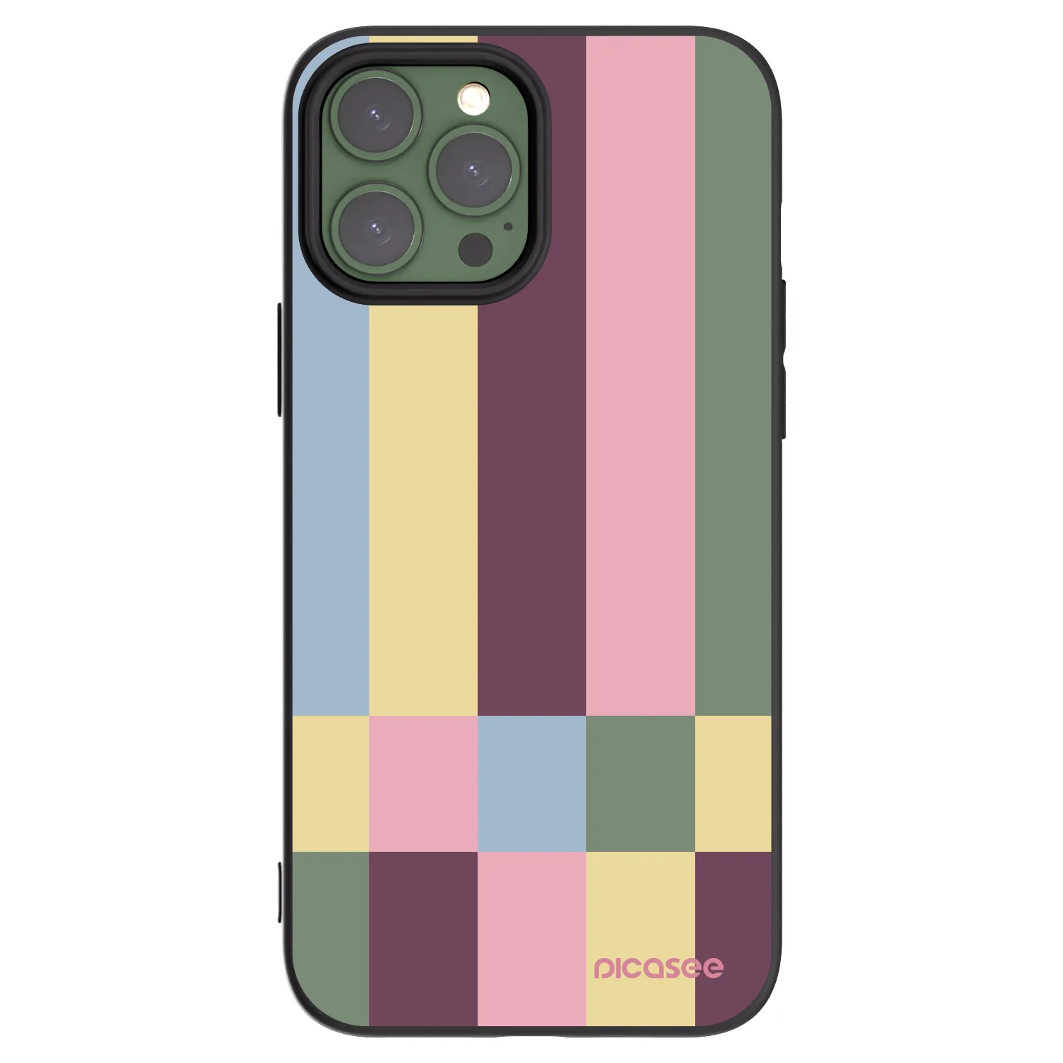 Picasee silikonový černý obal pro Apple iPhone 13 Pro Max - Lobby tiles