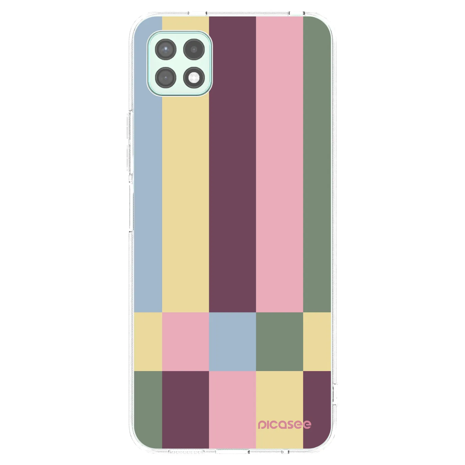 Picasee silikonový průhledný obal pro Samsung Galaxy A22 A226B 5G - Lobby tiles