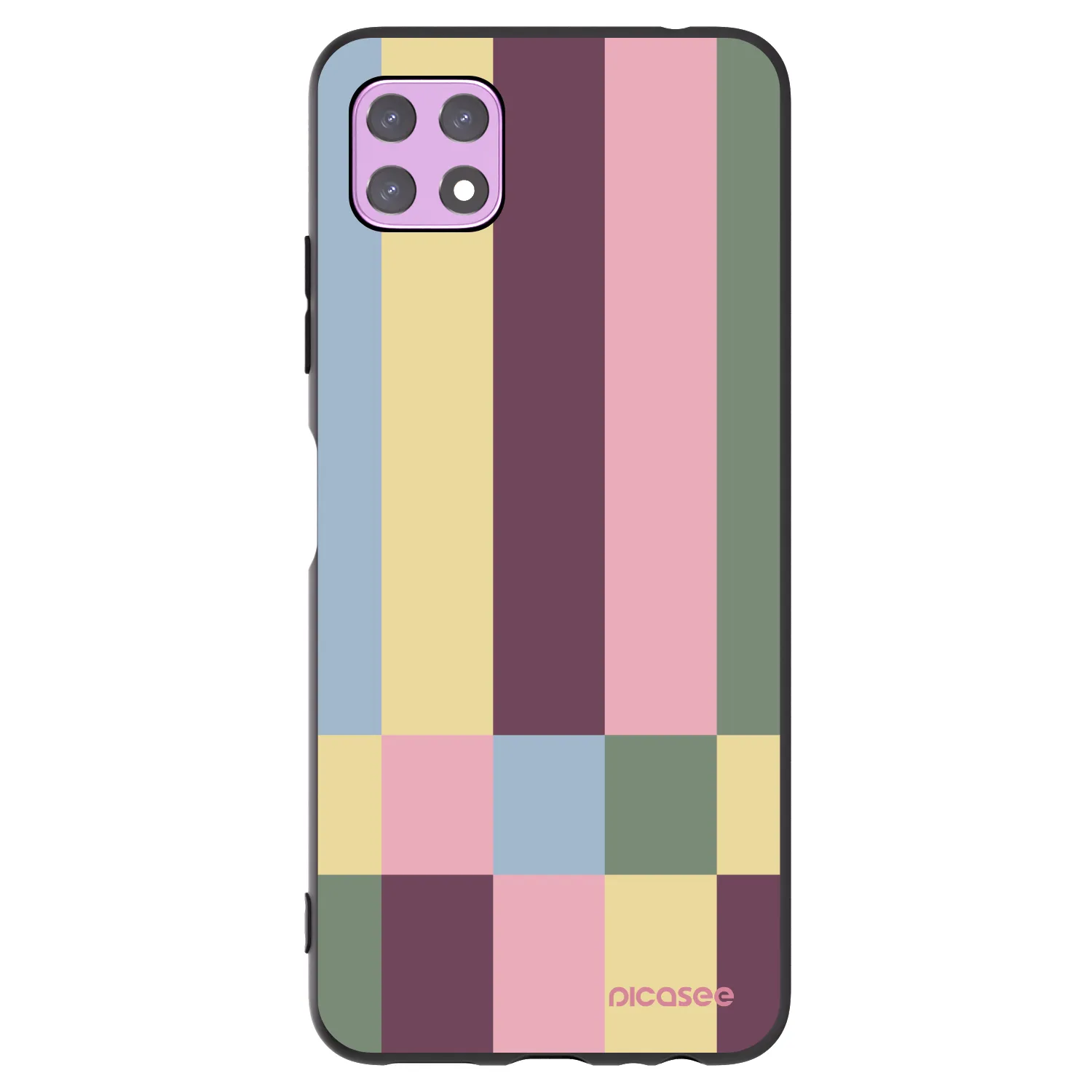 Picasee silikonový černý obal pro Samsung Galaxy A22 A226B 5G - Lobby tiles