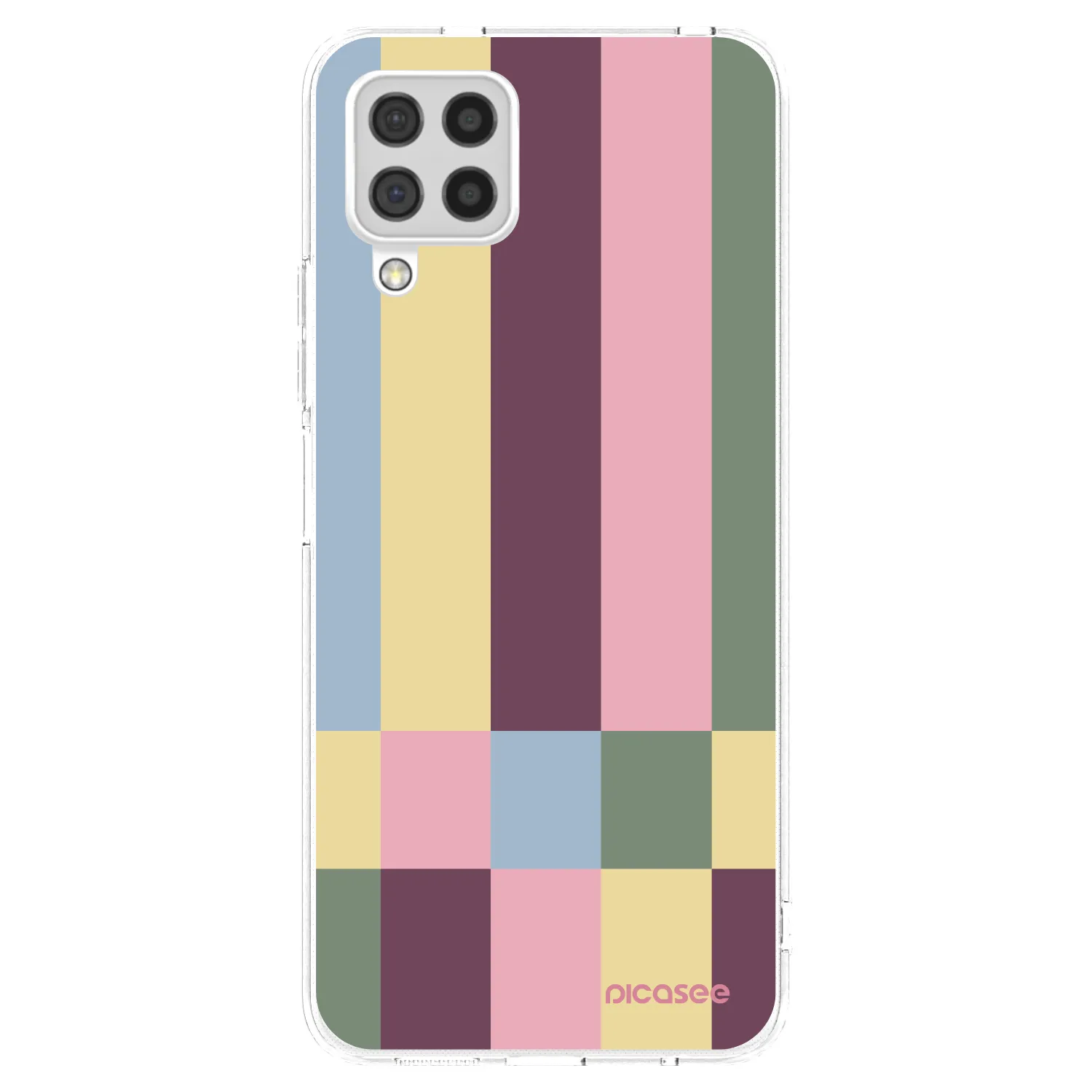 Picasee silikonový průhledný obal pro Samsung Galaxy A22 A225F 4G - Lobby tiles