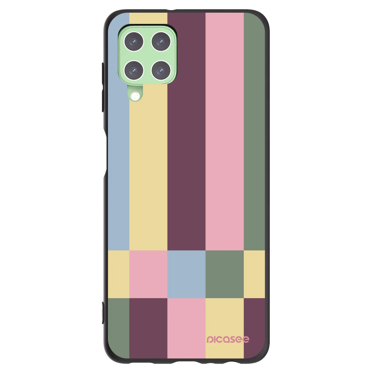 Picasee silikonový černý obal pro Samsung Galaxy A22 A225F 4G - Lobby tiles