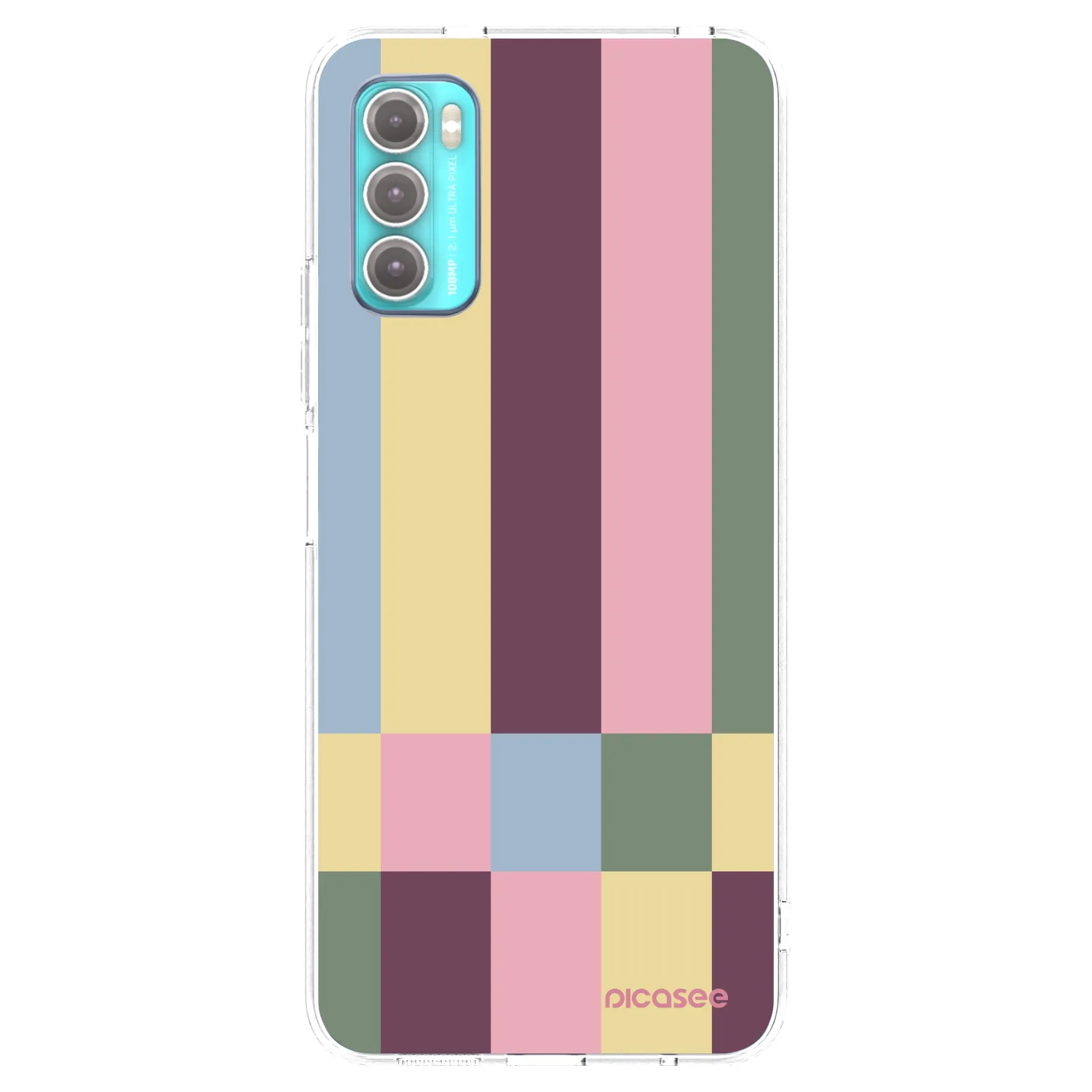 Picasee silikonový průhledný obal pro Motorola Moto G60 - Lobby tiles