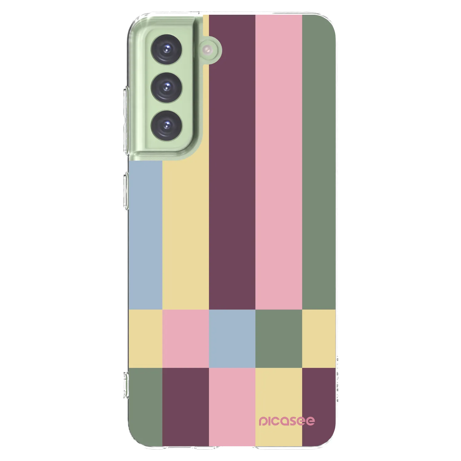 Picasee silikonový průhledný obal pro Samsung Galaxy S21 FE 5G - Lobby tiles
