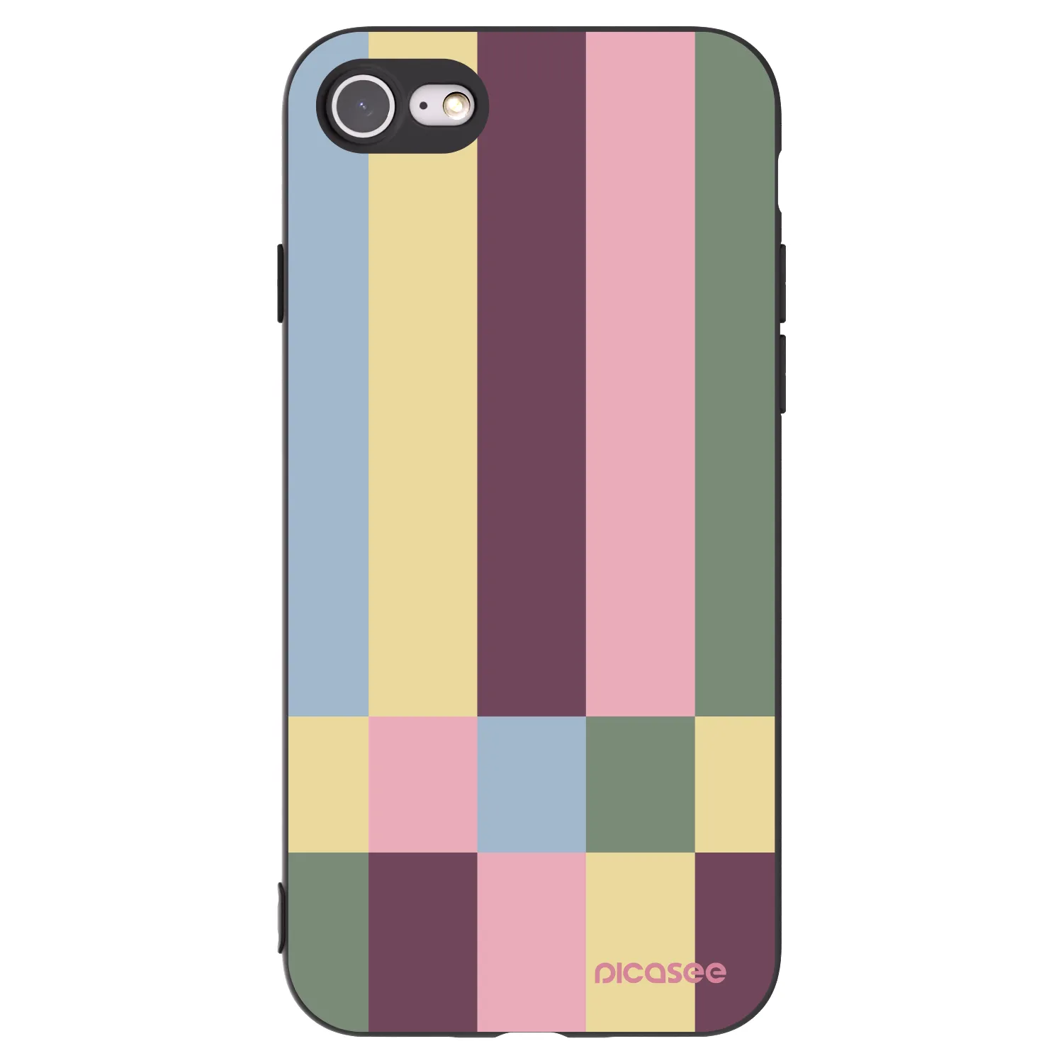 Picasee silikonový černý obal pro Apple iPhone SE 2022 - Lobby tiles