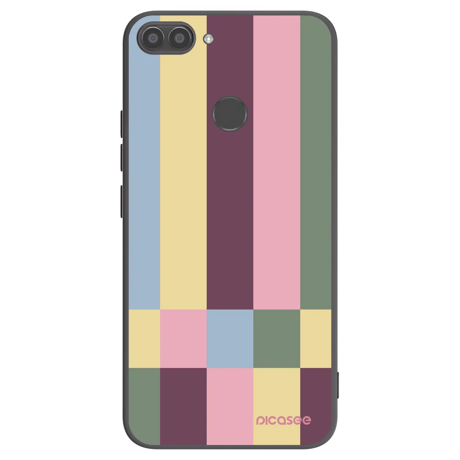 Picasee silikonový černý obal pro Huawei P Smart - Lobby tiles