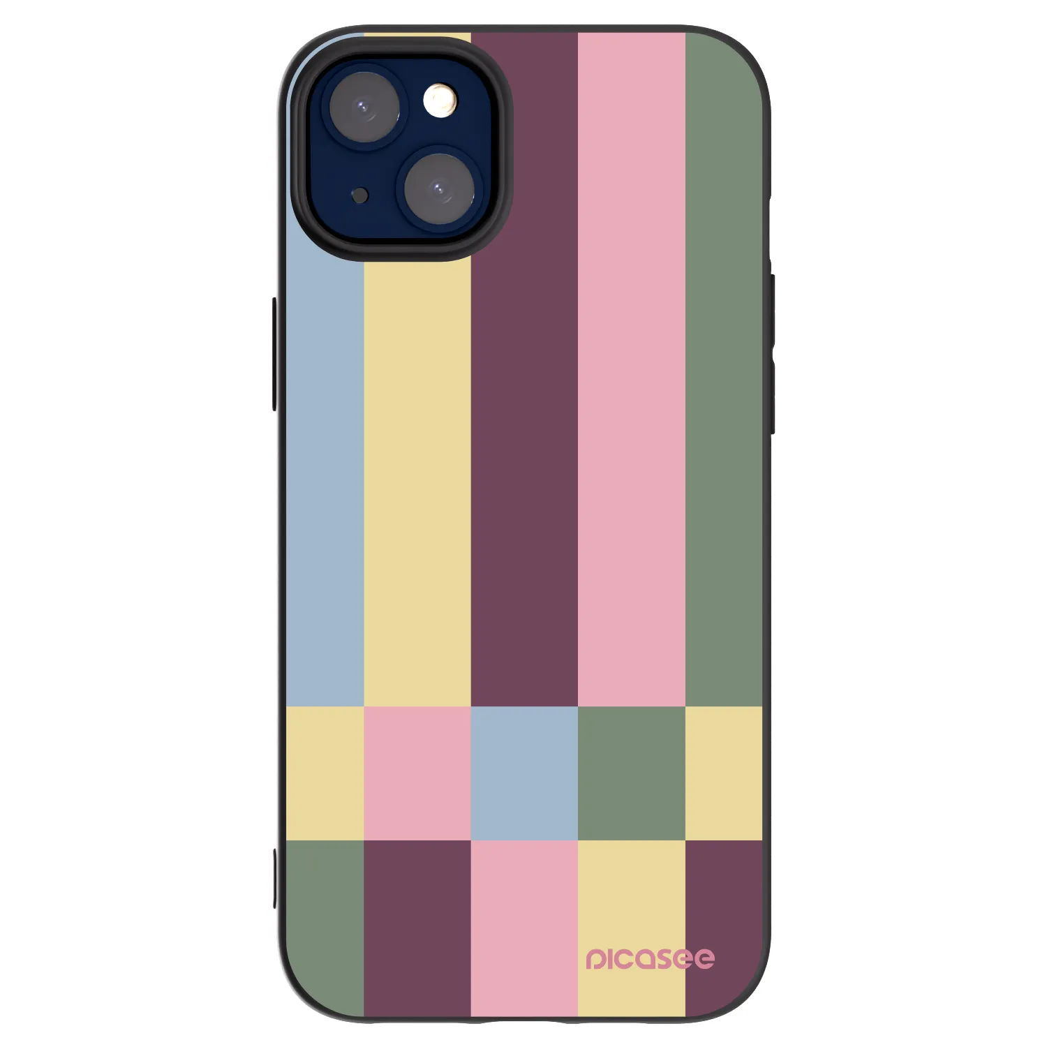 Picasee silikonový černý obal pro Apple iPhone 14 Plus - Lobby tiles