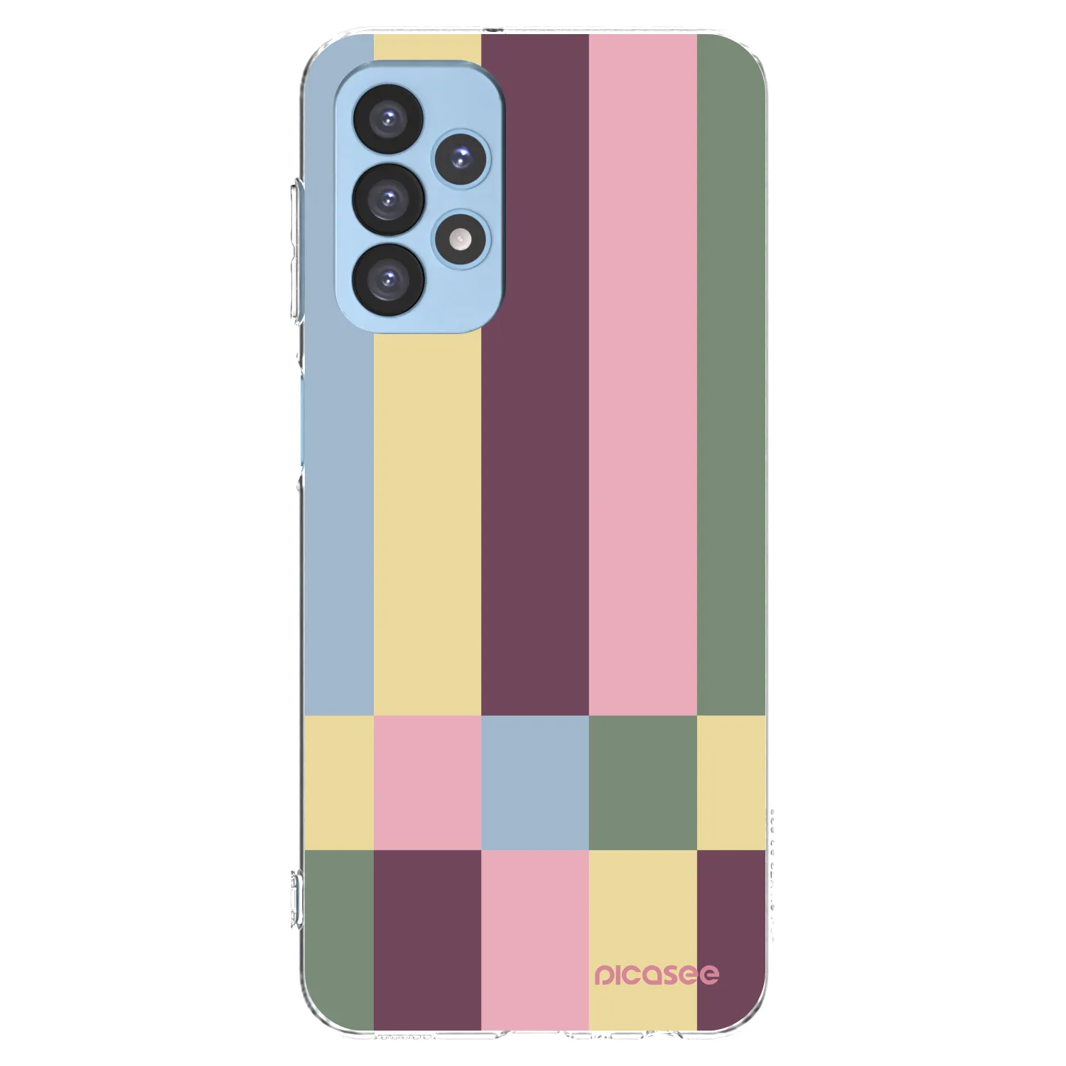 Picasee silikonový průhledný obal pro Samsung Galaxy A23 A235F 4G - Lobby tiles