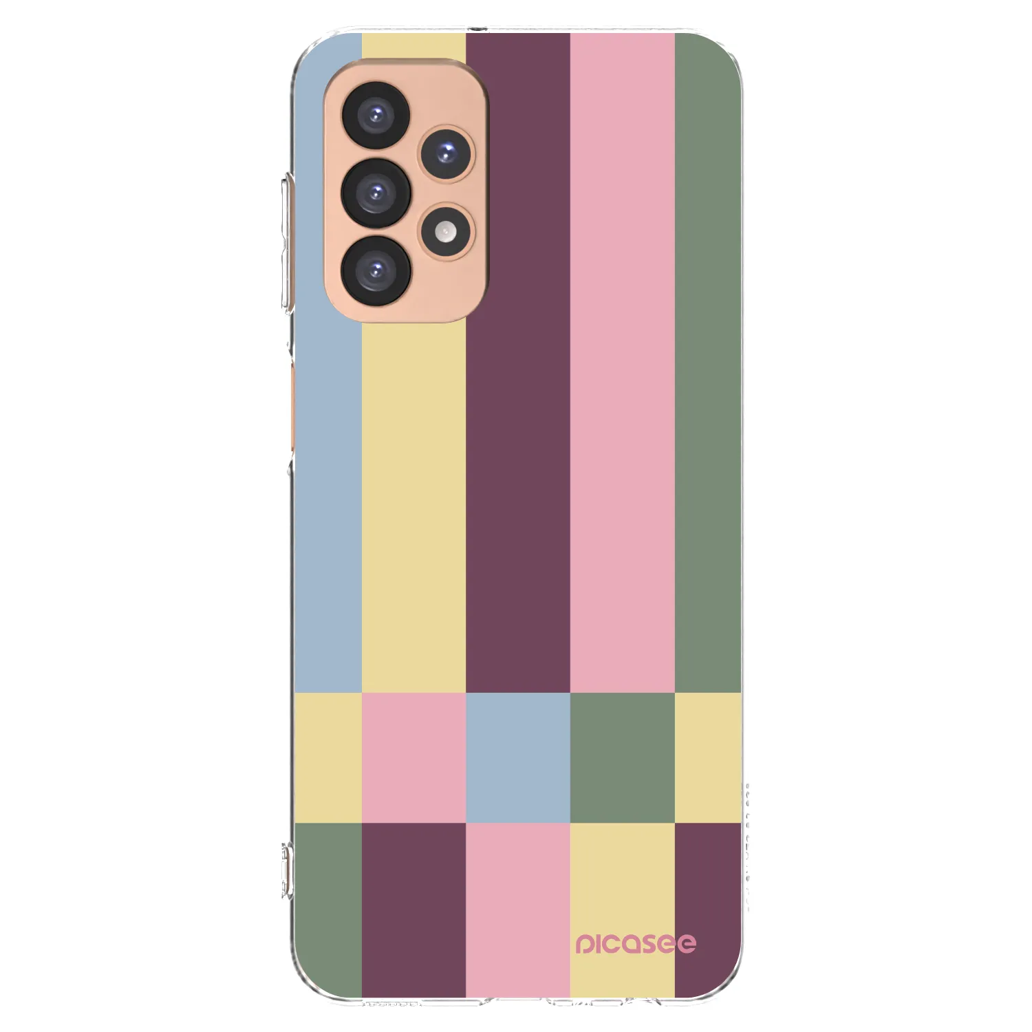 Picasee silikonový průhledný obal pro Samsung Galaxy A23 A236B 5G - Lobby tiles