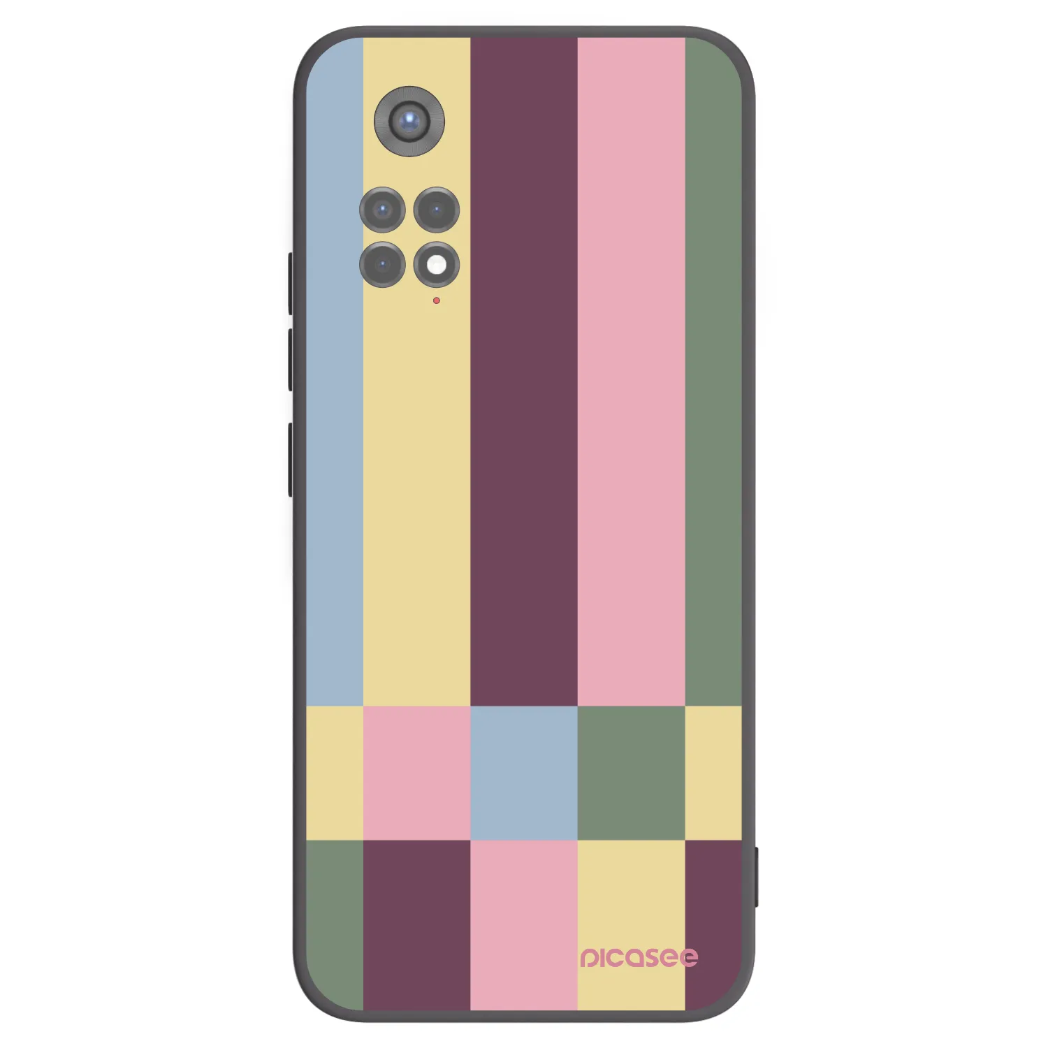 Picasee silikonový černý obal pro Xiaomi Redmi Note 11S 5G - Lobby tiles