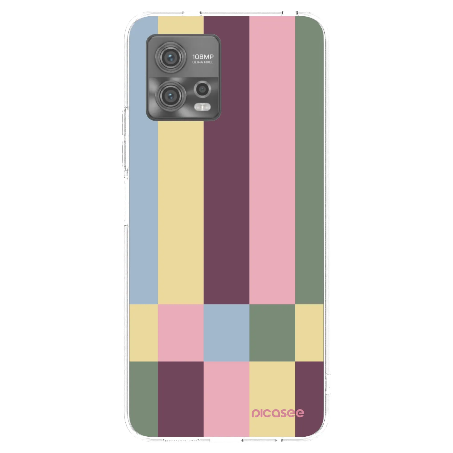 Picasee silikonový průhledný obal pro Motorola Moto G72 - Lobby tiles