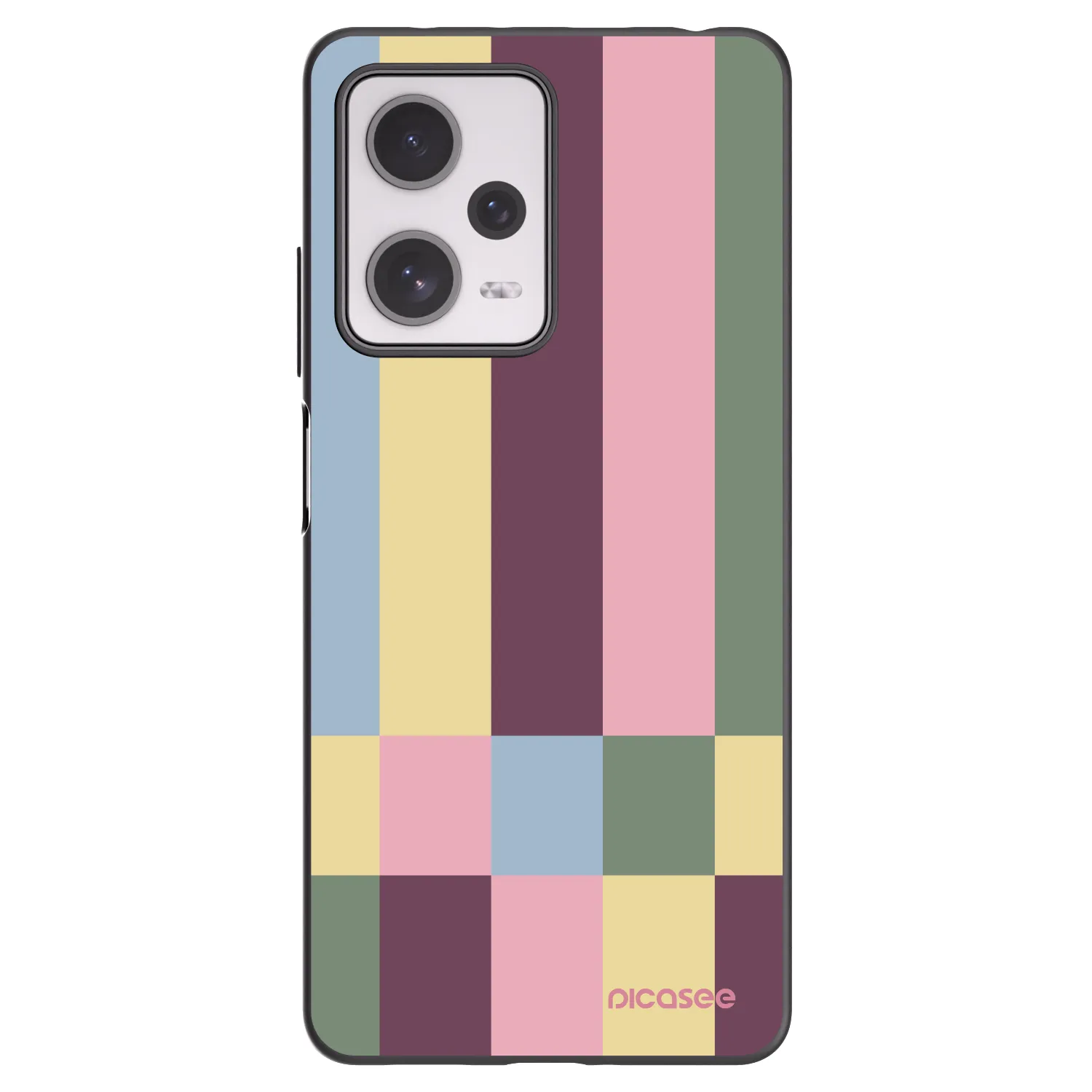 Picasee silikonový černý obal pro Xiaomi Redmi Note 12 Pro+ 5G - Lobby tiles