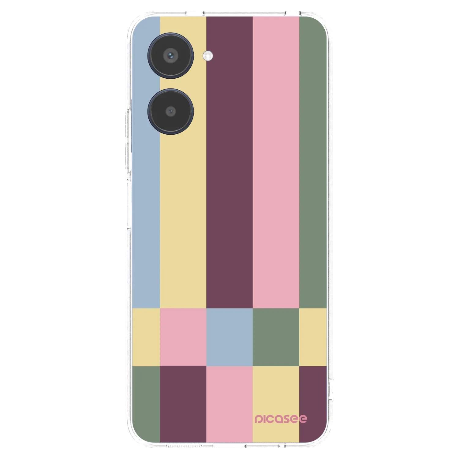 Picasee silikonový průhledný obal pro Realme 10 4G - Lobby tiles