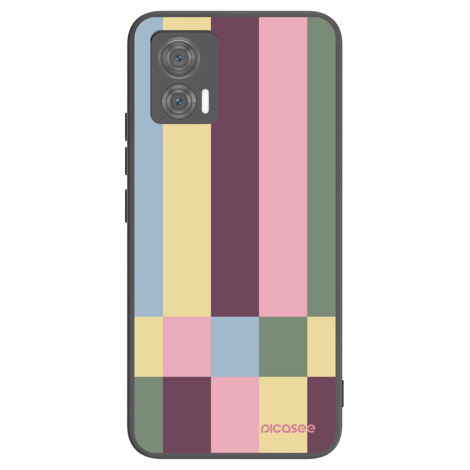 Picasee silikonový černý obal pro Motorola Edge 30 Neo - Lobby tiles
