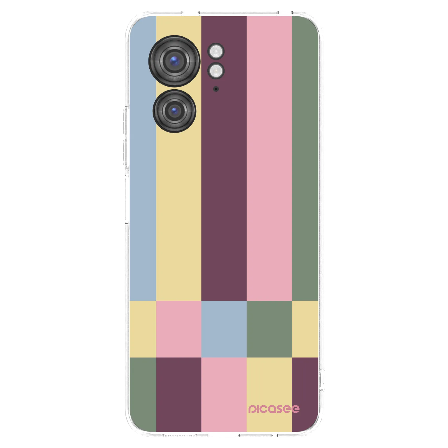 Picasee silikonový průhledný obal pro Motorola Edge 40 - Lobby tiles