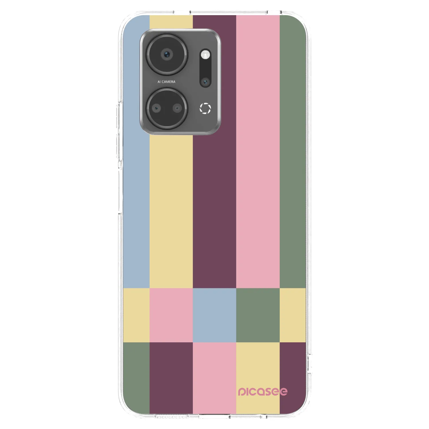 Picasee silikonový průhledný obal pro Honor X7a - Lobby tiles