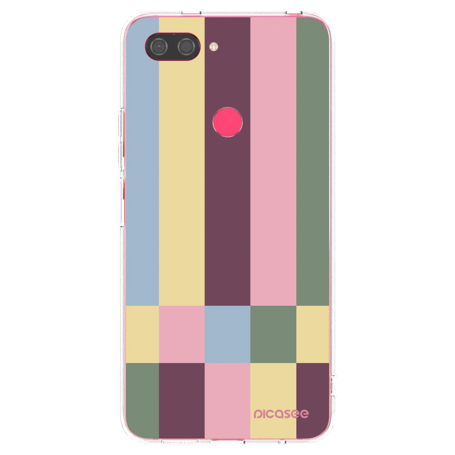 Picasee silikonový průhledný obal pro Xiaomi Mi 8 Lite - Lobby tiles