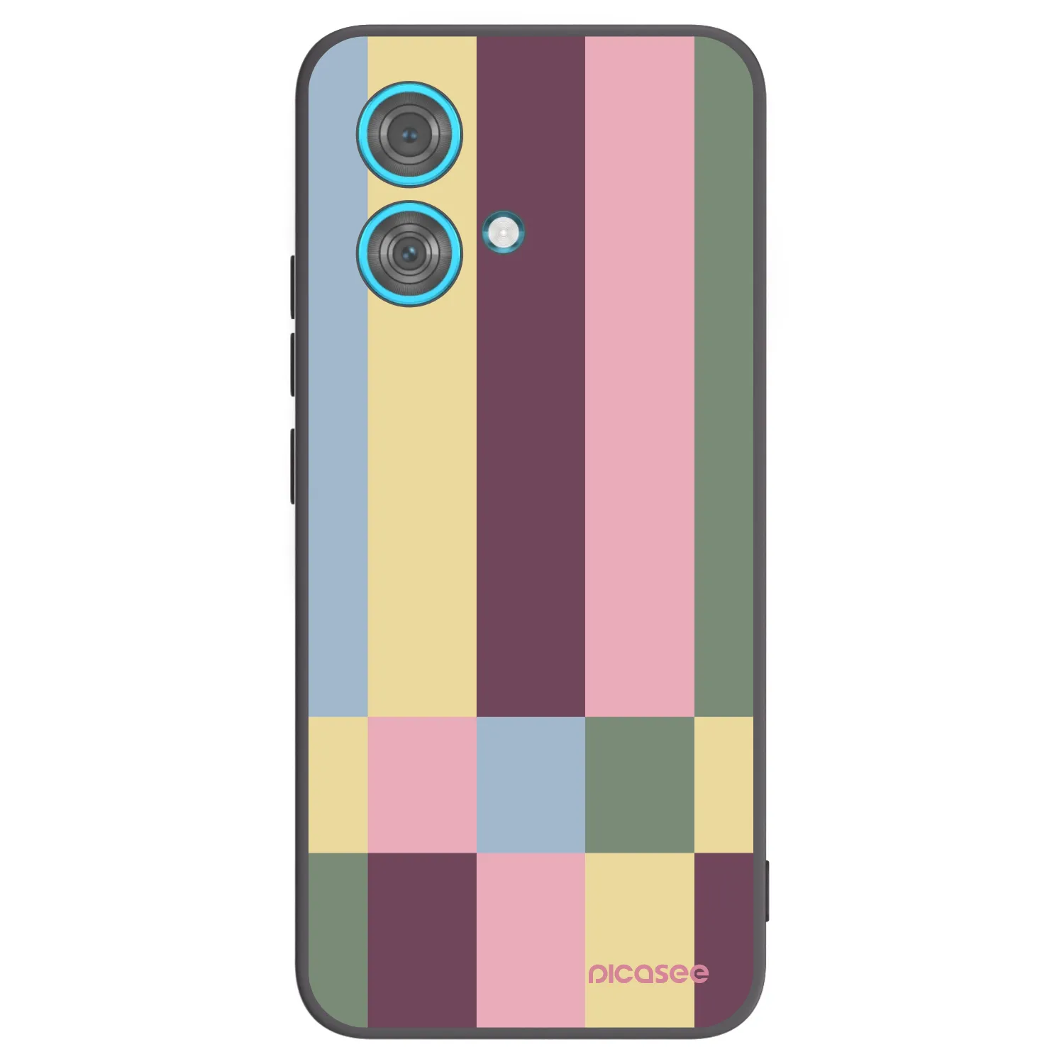 Picasee silikonový černý obal pro Motorola Edge 40 Neo - Lobby tiles