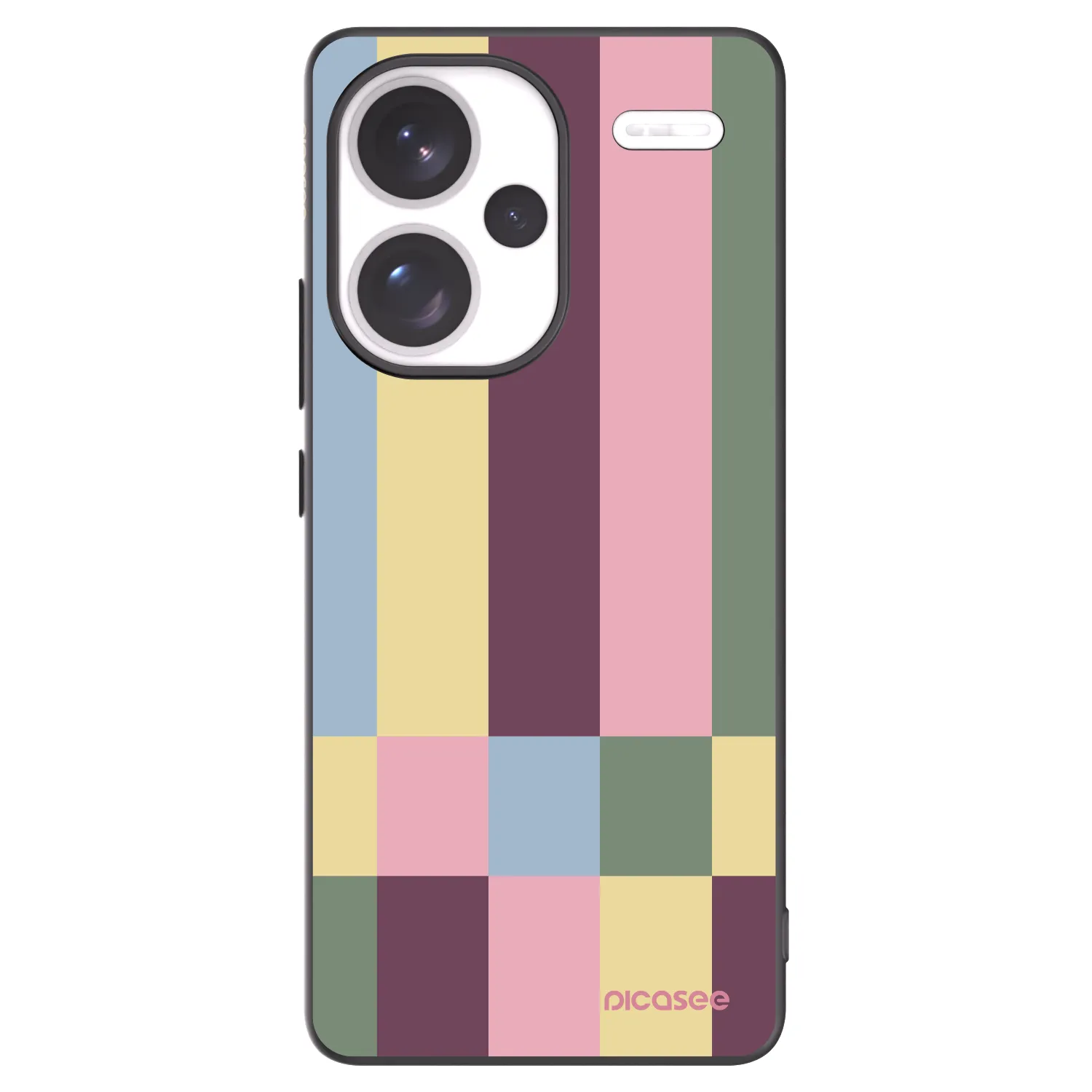 Picasee silikonový černý obal pro Xiaomi Redmi Note 13 Pro+ 5G - Lobby tiles