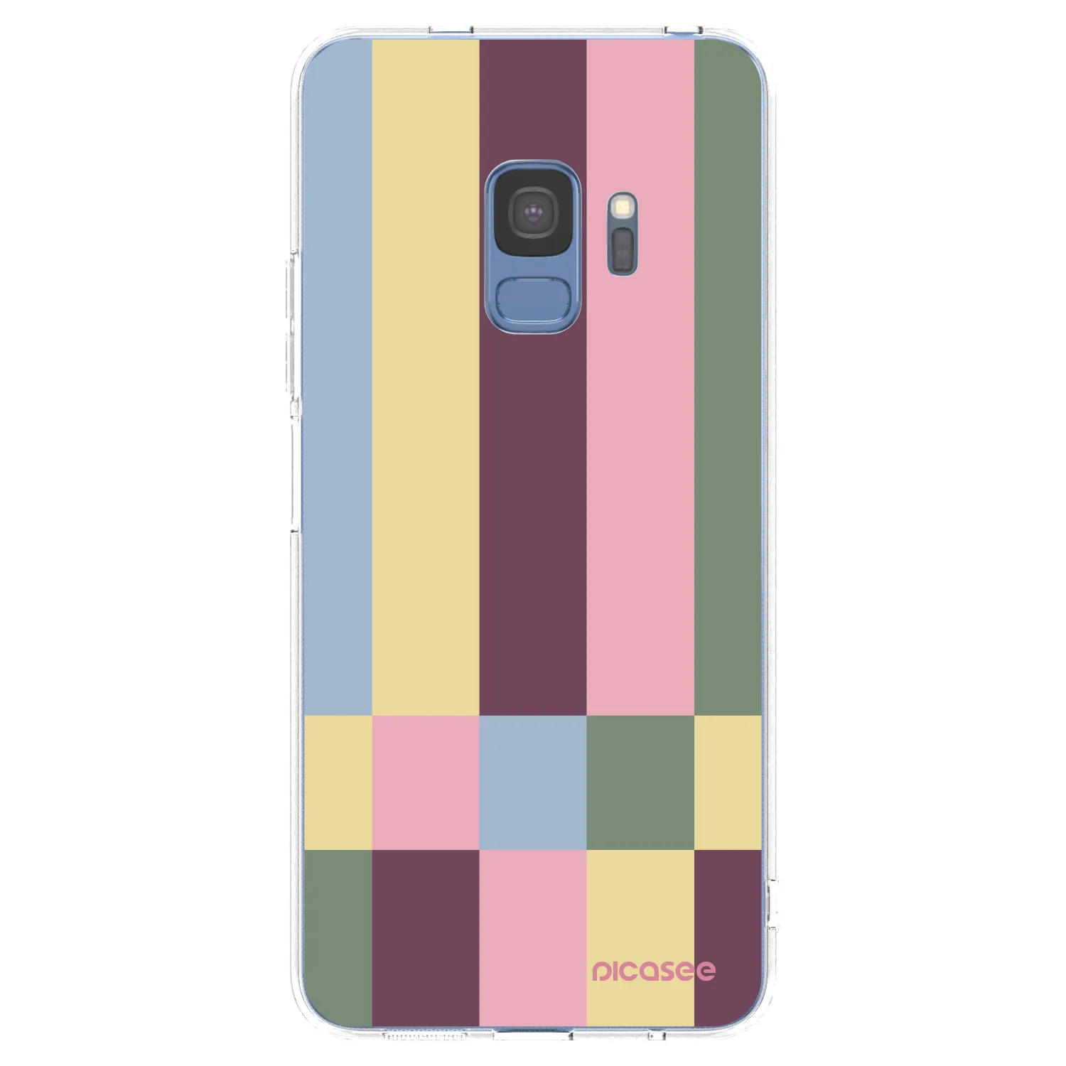 Picasee silikonový průhledný obal pro Samsung Galaxy S9 G960F - Lobby tiles