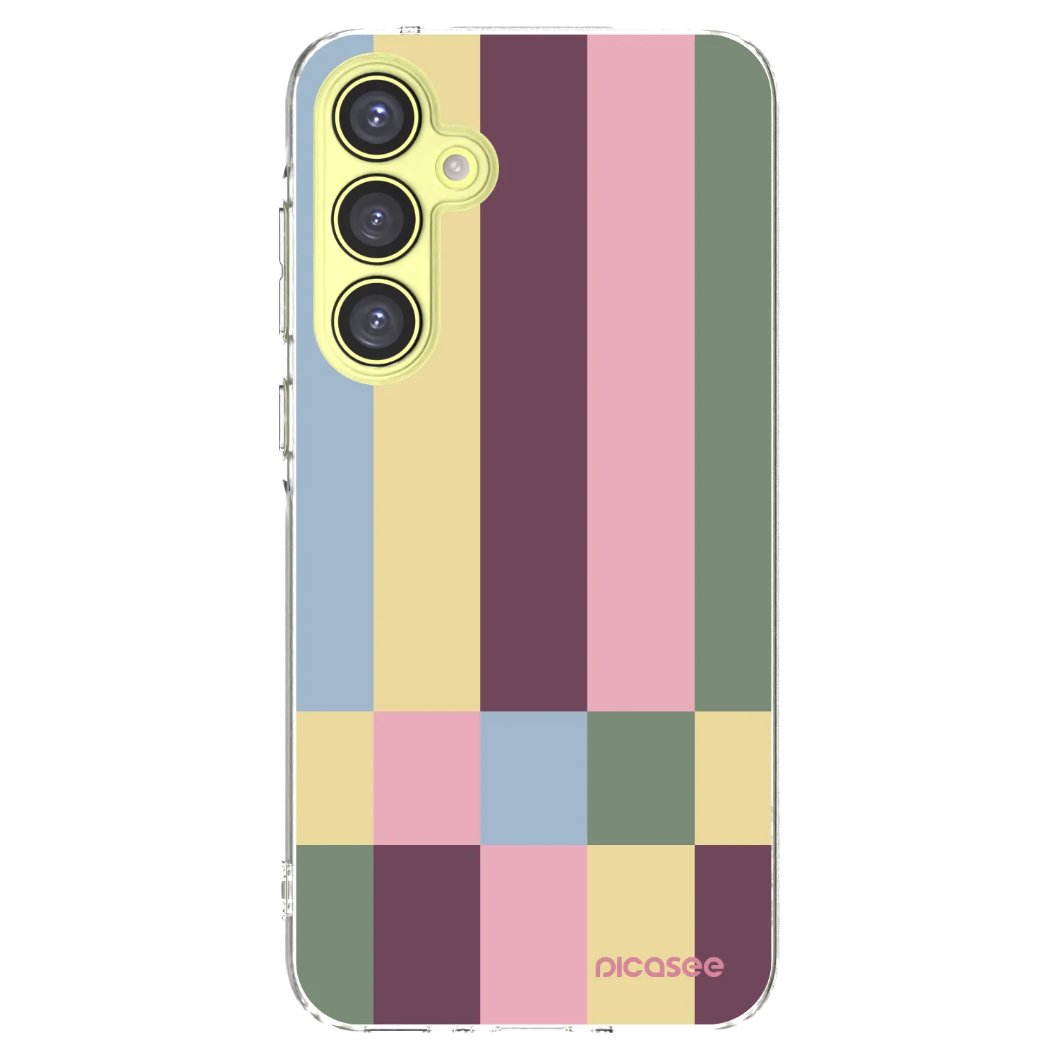 Picasee silikonový průhledný obal pro Samsung Galaxy A35 5G A356B - Lobby tiles