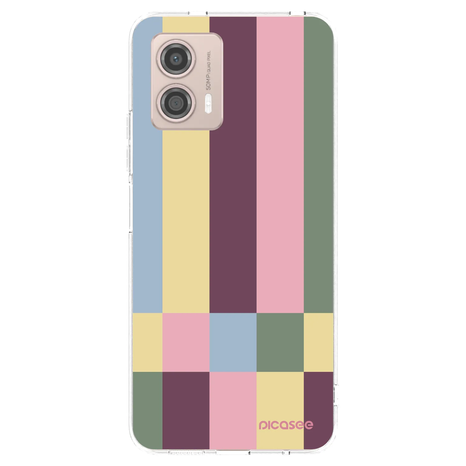 Picasee silikonový průhledný obal pro Motorola Moto G53 5G - Lobby tiles