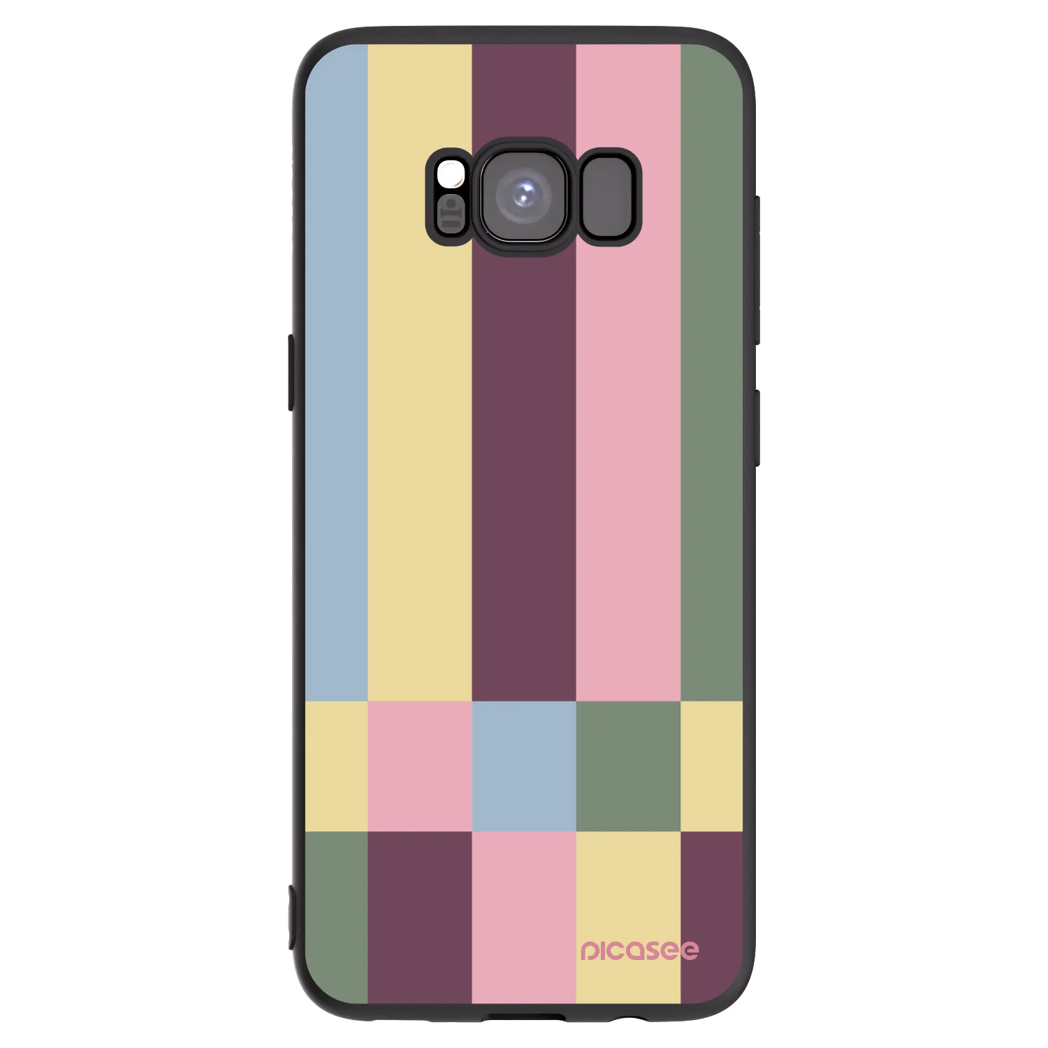 Picasee silikonový černý obal pro Samsung Galaxy S8 G950F - Lobby tiles