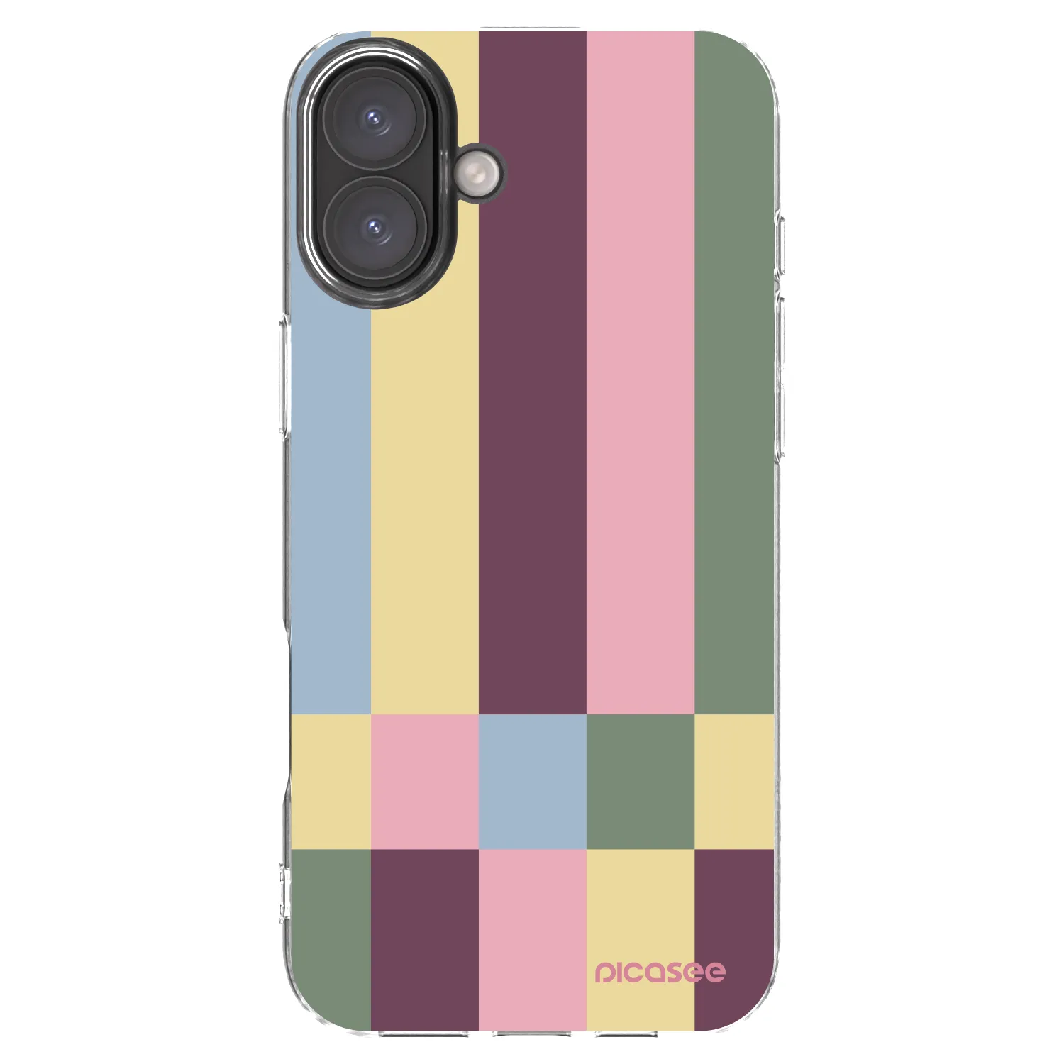 Picasee silikonový průhledný obal pro Apple iPhone 16 Plus - Lobby tiles