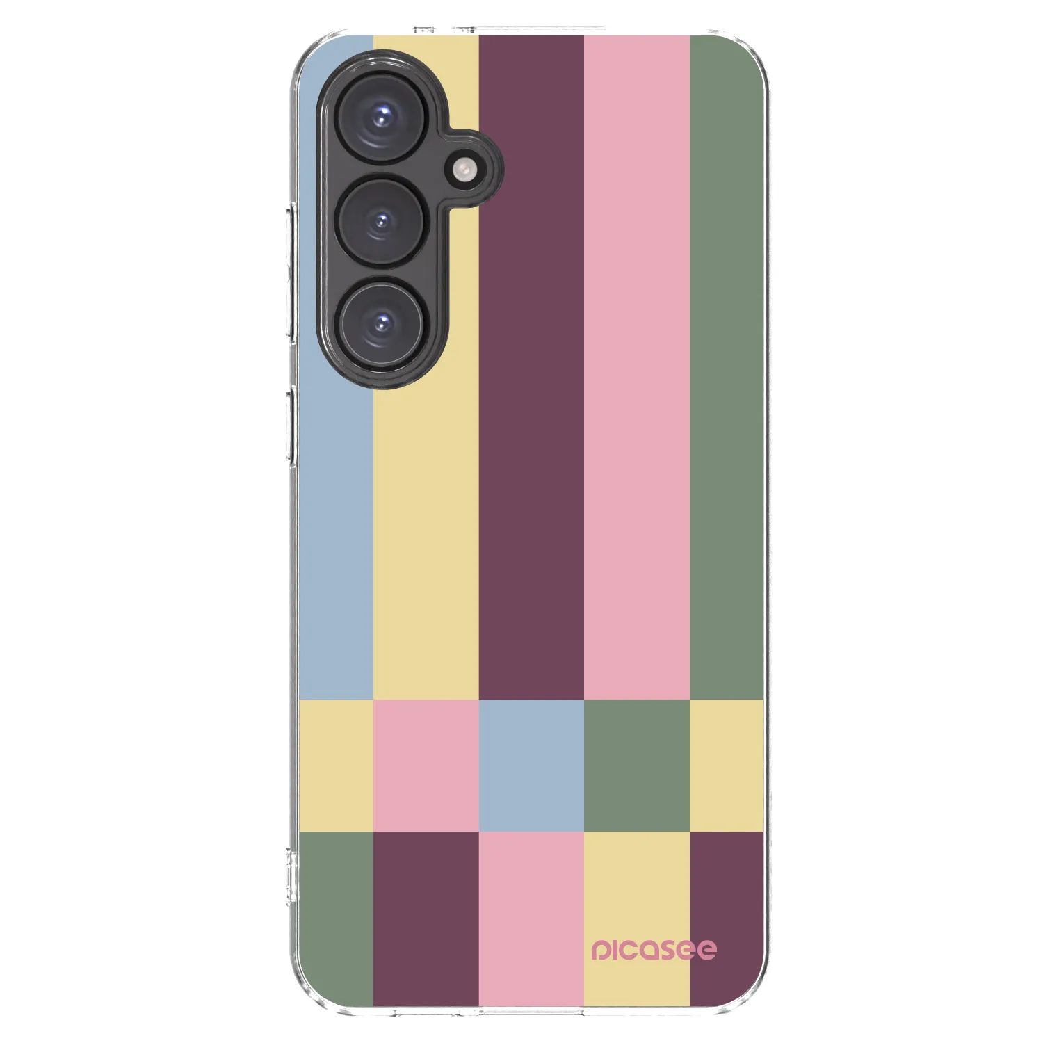Picasee silikonový průhledný obal pro Samsung Galaxy S24 FE S721B - Lobby tiles