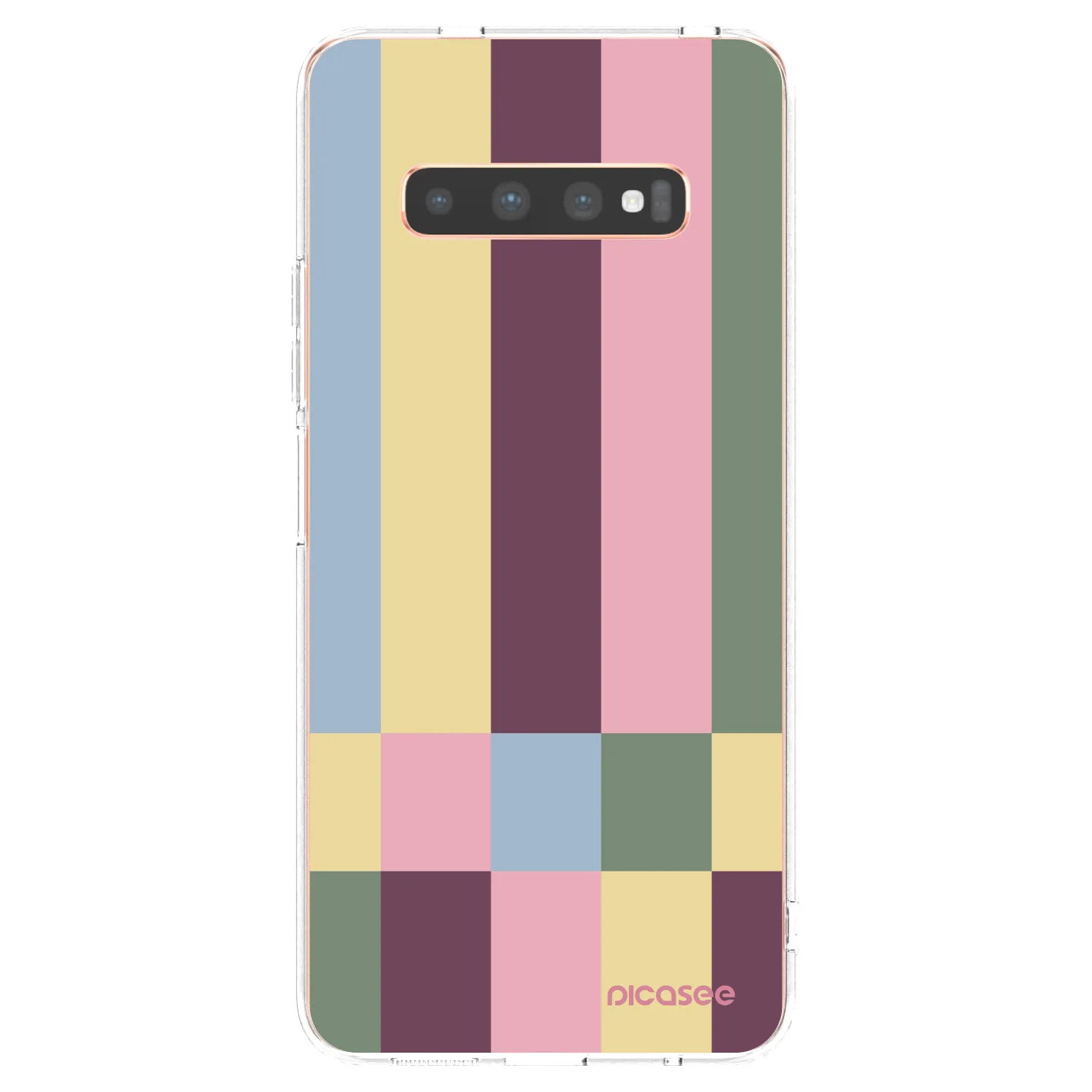Picasee silikonový průhledný obal pro Samsung Galaxy S10 Plus G975 - Lobby tiles