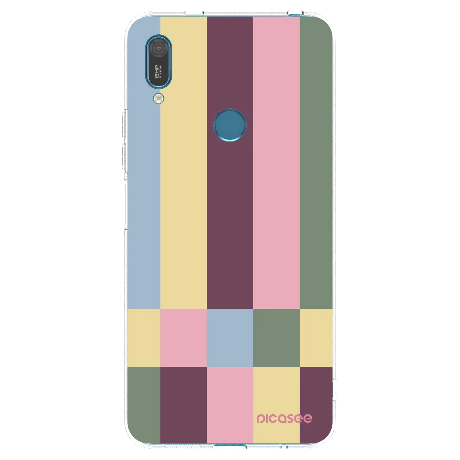 Picasee silikonový průhledný obal pro Huawei Y7 2019 - Lobby tiles