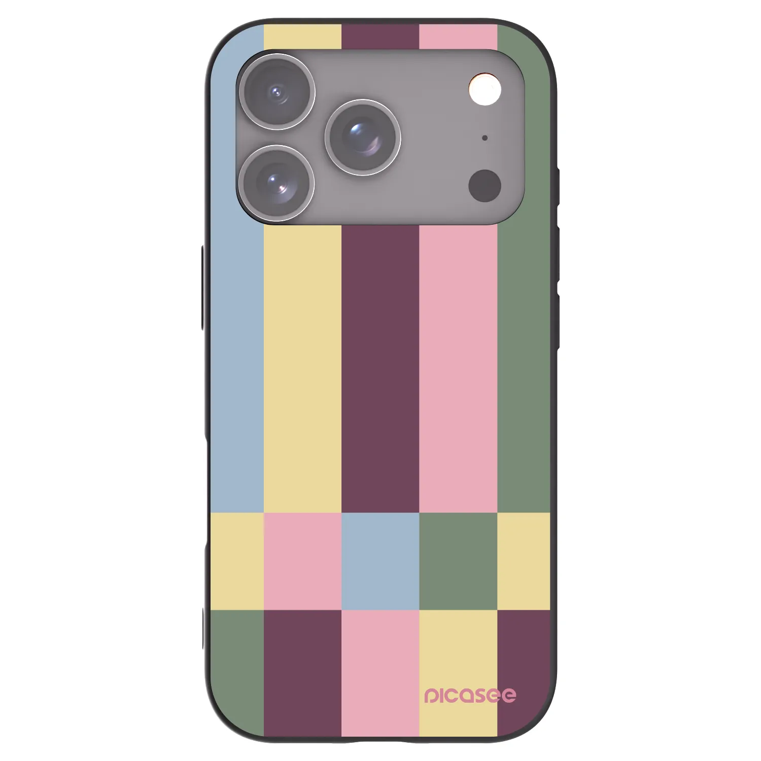 Picasee silikonový černý obal pro Apple iPhone 17 Pro - Lobby tiles