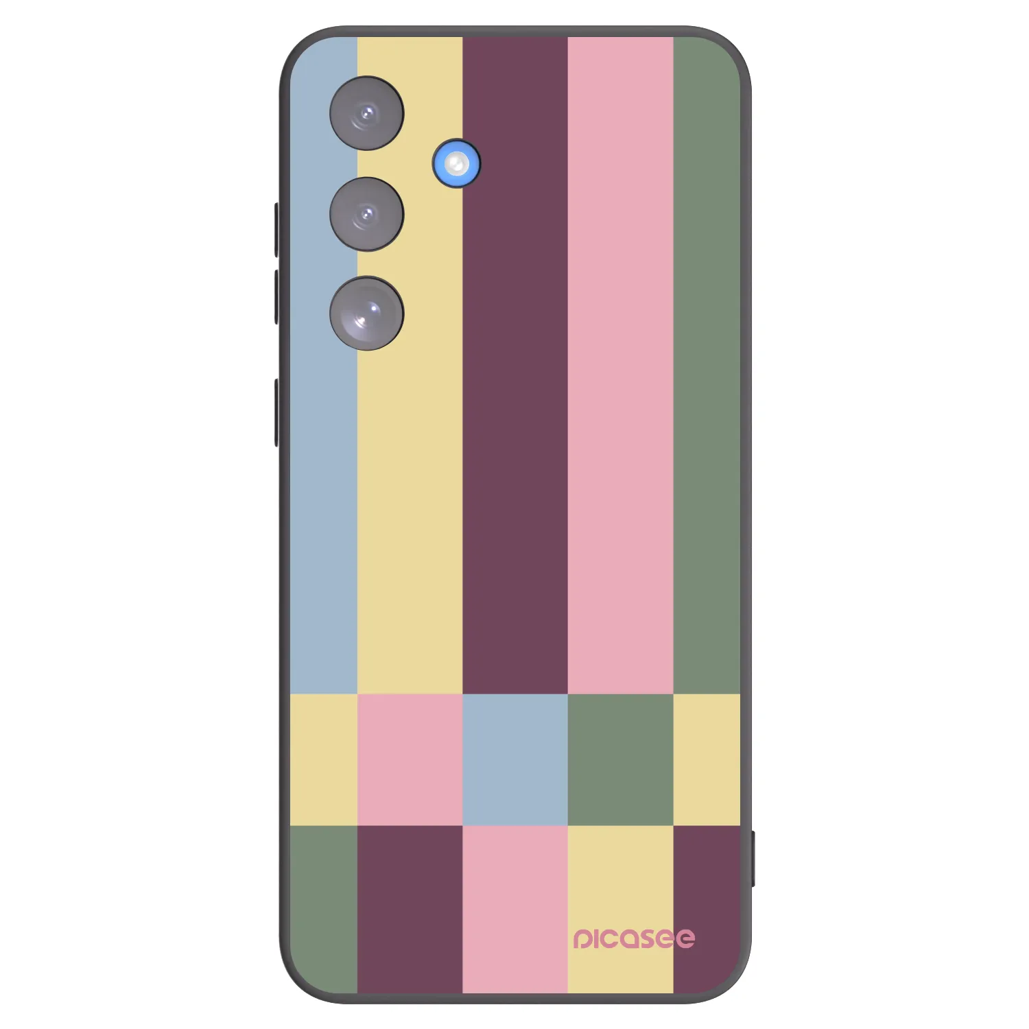 Picasee silikonový černý obal pro Samsung Galaxy S25 FE 5G - Lobby tiles