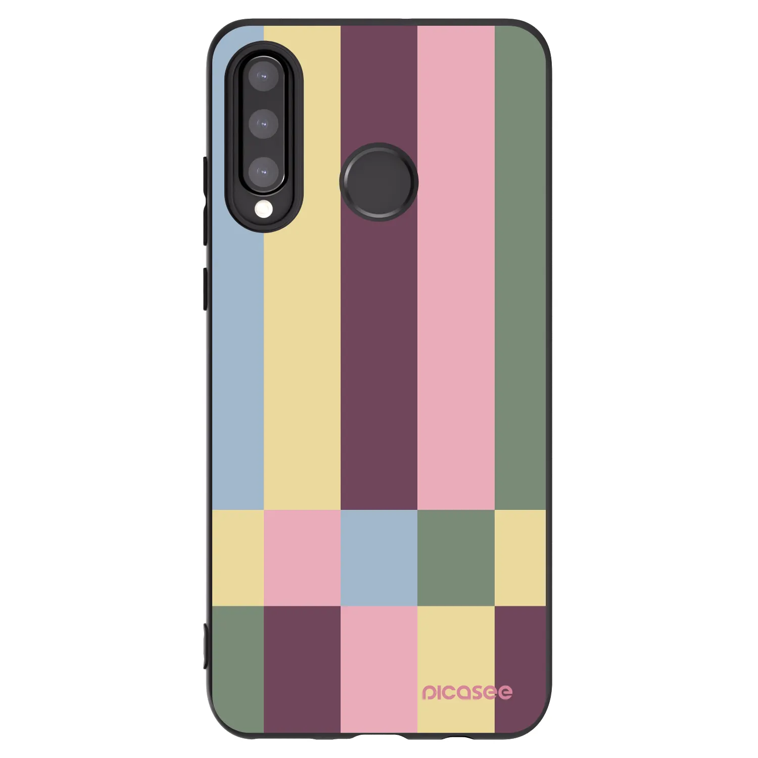 Picasee silikonový černý obal pro Huawei P30 Lite - Lobby tiles