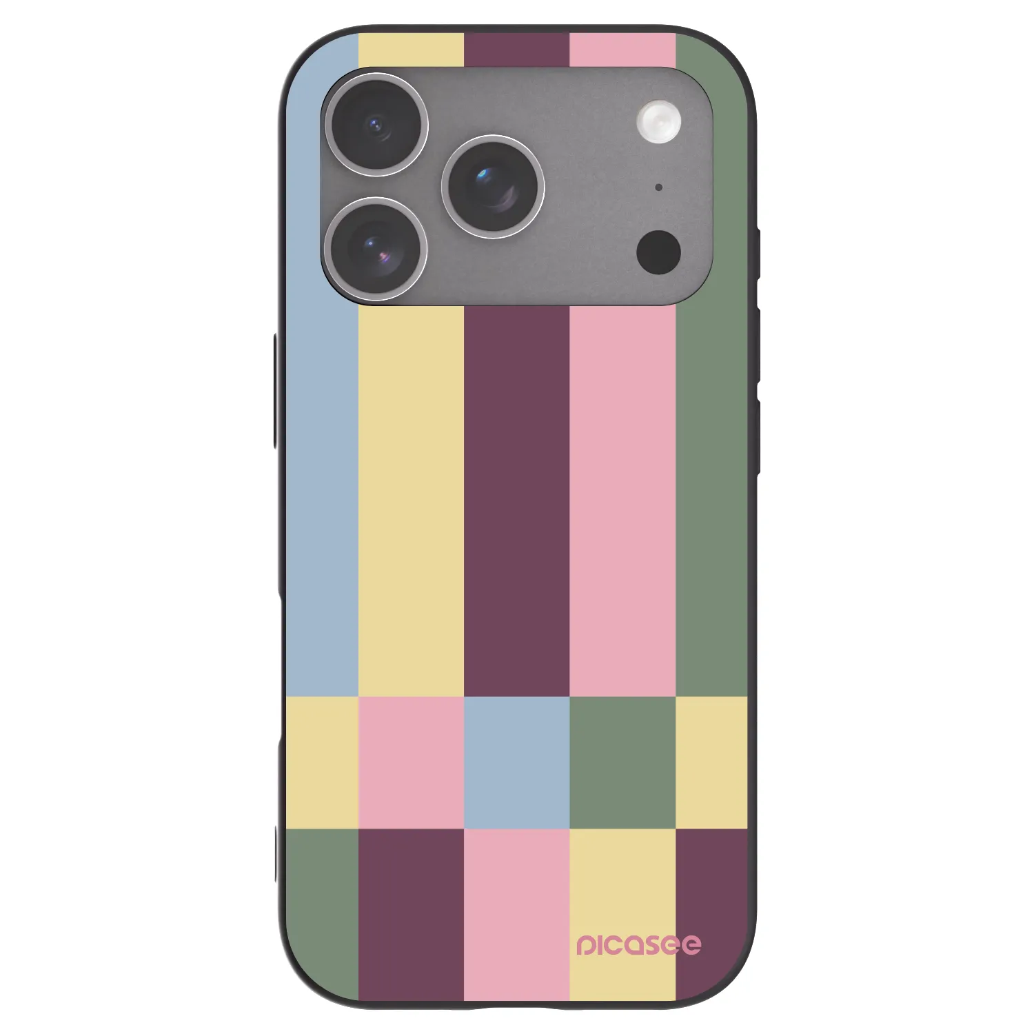 Picasee silikonový černý obal pro Apple iPhone 18 Pro - Lobby tiles