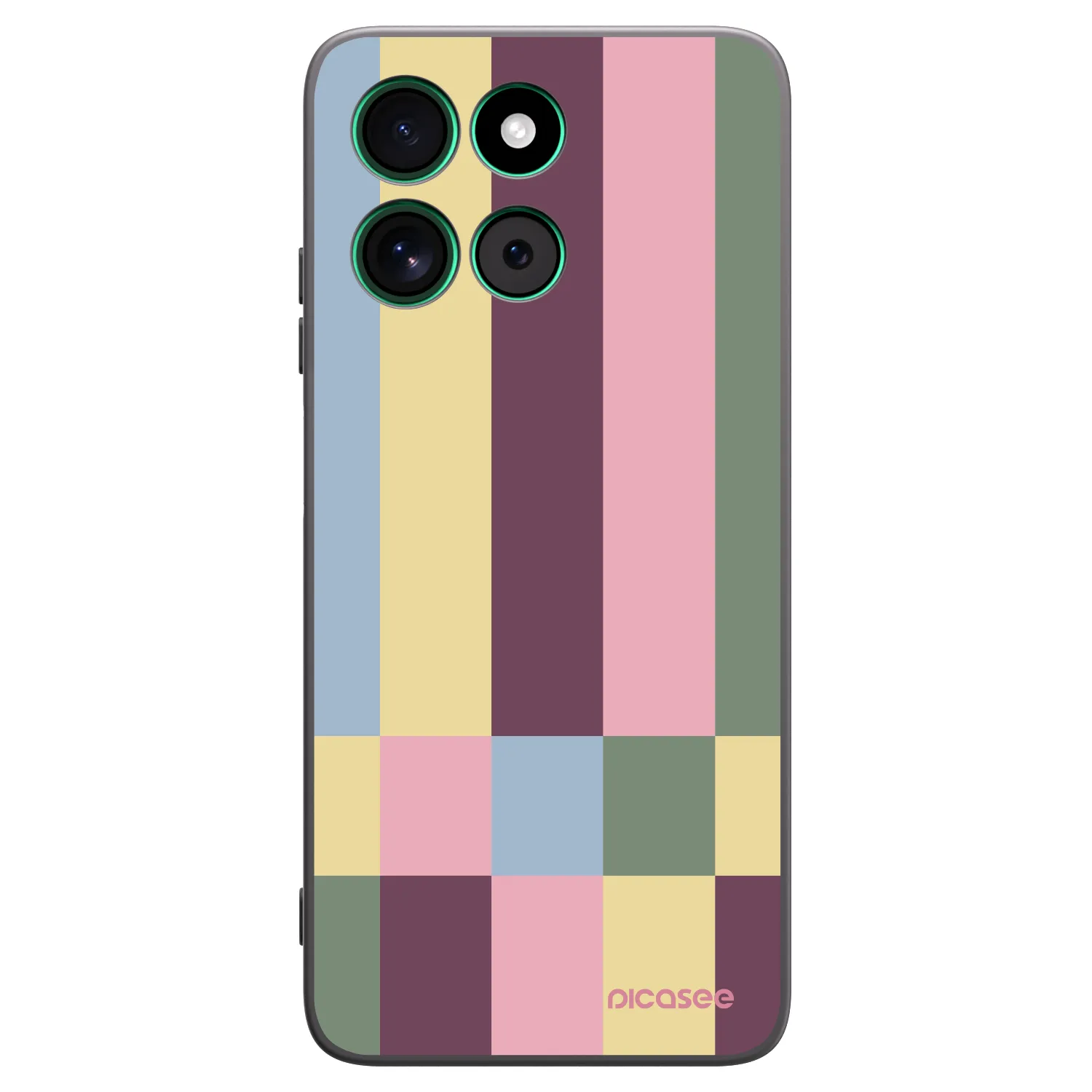 Picasee silikonový černý obal pro Motorola Moto G57 Power - Lobby tiles